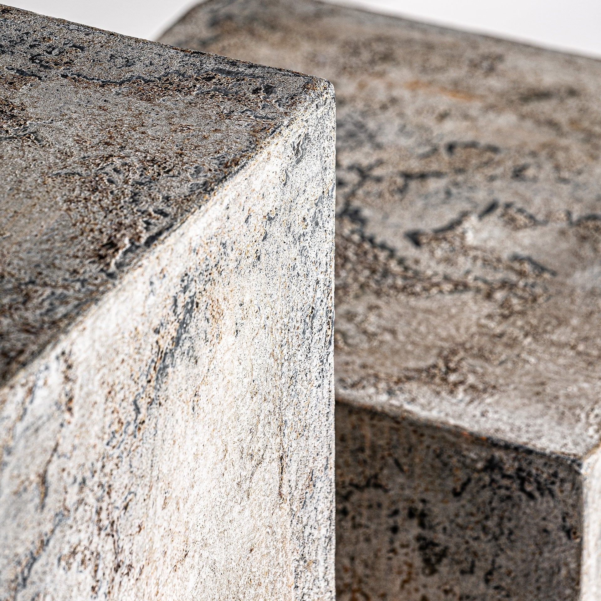 ARVIT Beige Terracotta Side Table Set