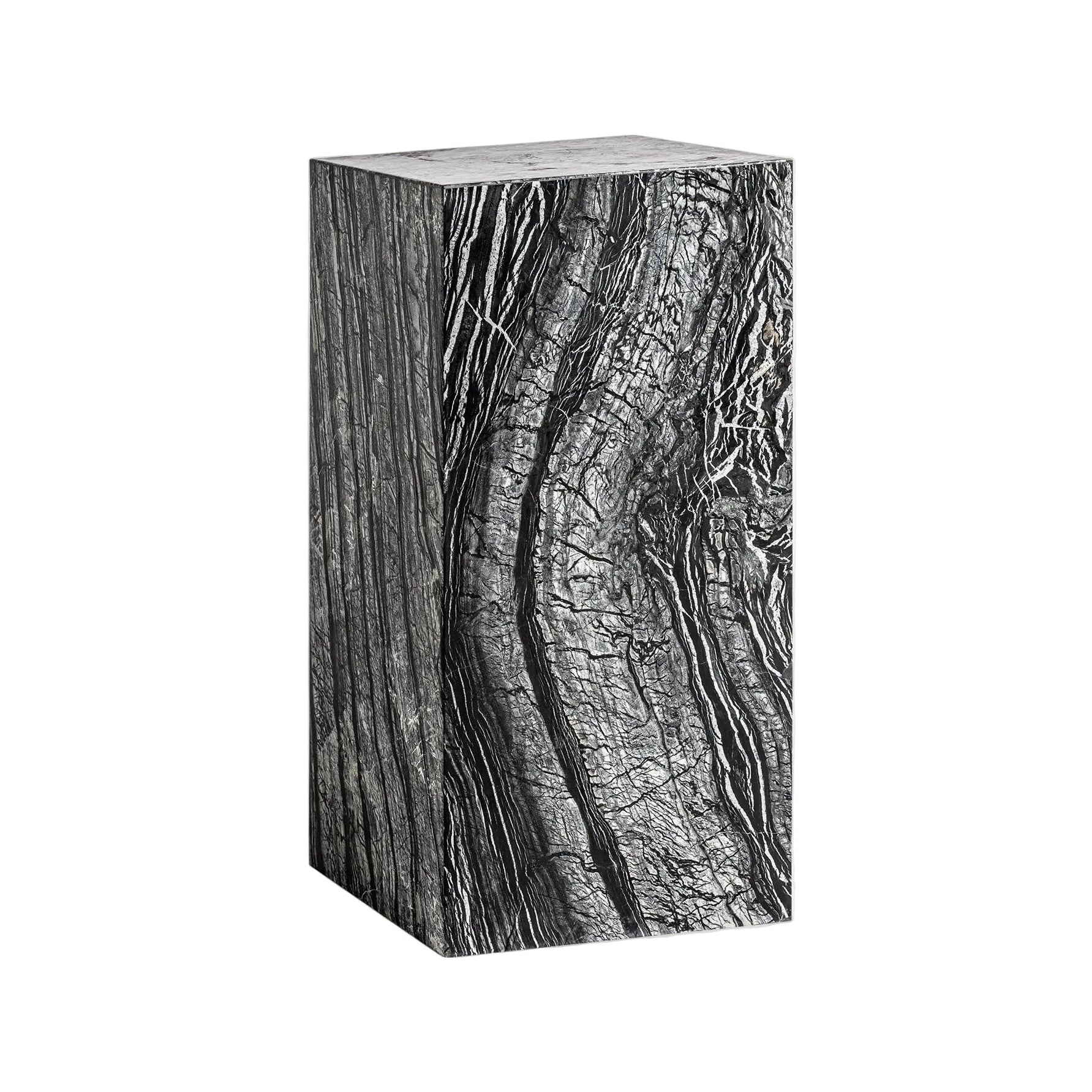 CHAINTRE Side Table Gray Marble