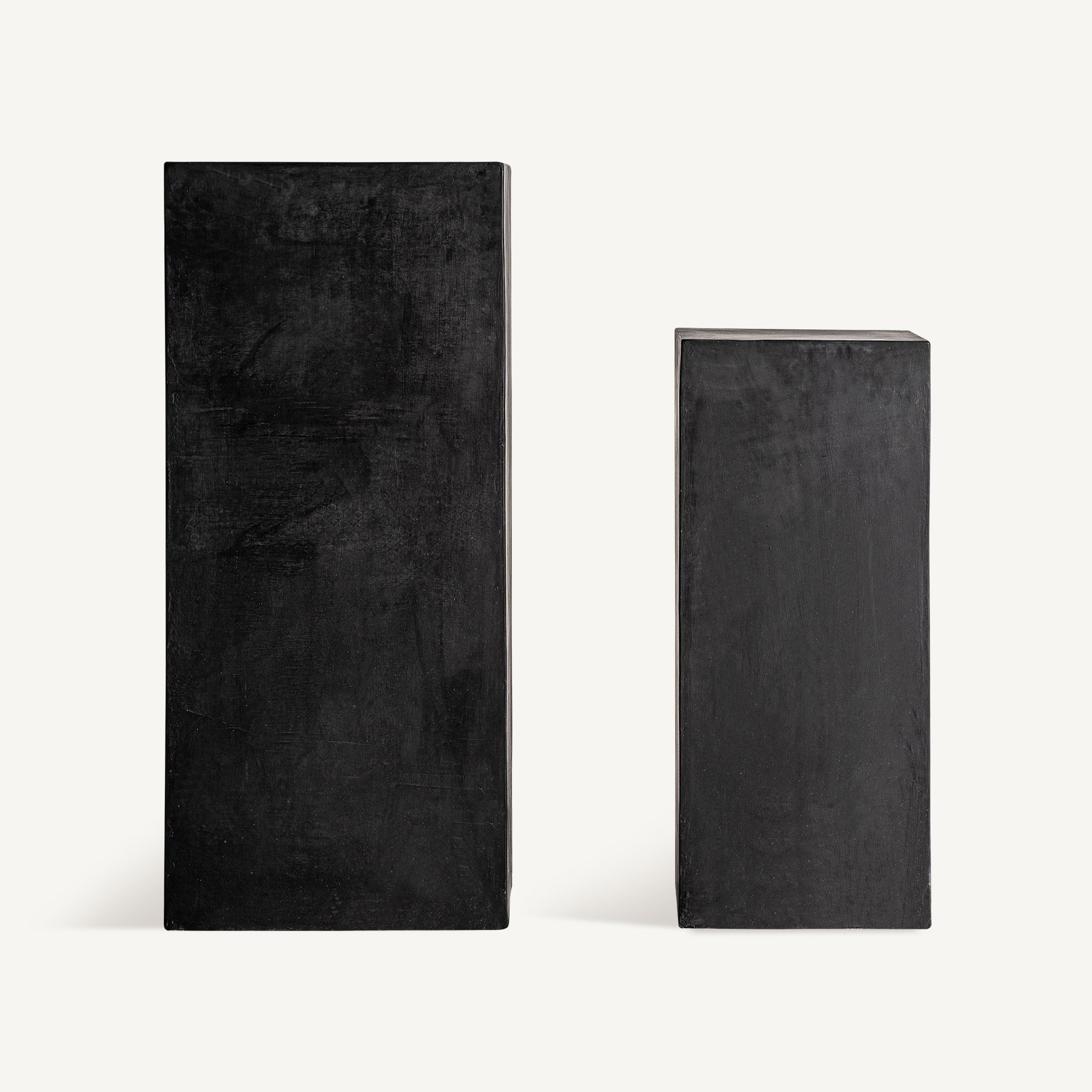ELIO Side Table Set Black Terracotta