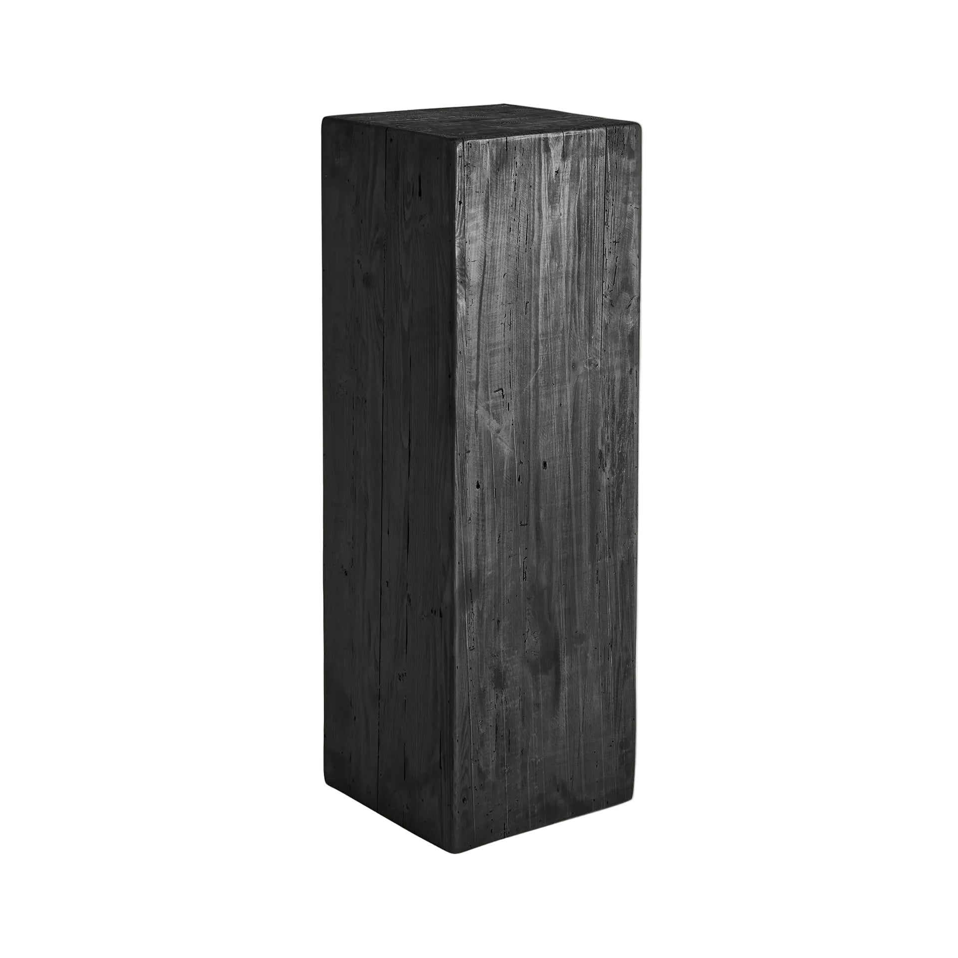 Sloupec VIEVY černé z recyklovaného borového dřeva