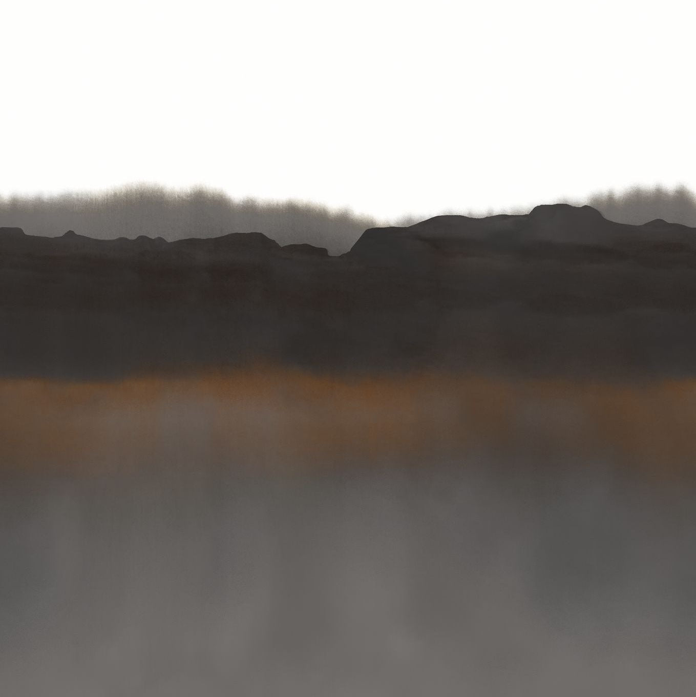 Nástěnná malba s krajinou PITTORE - ANTRACIT antracitový