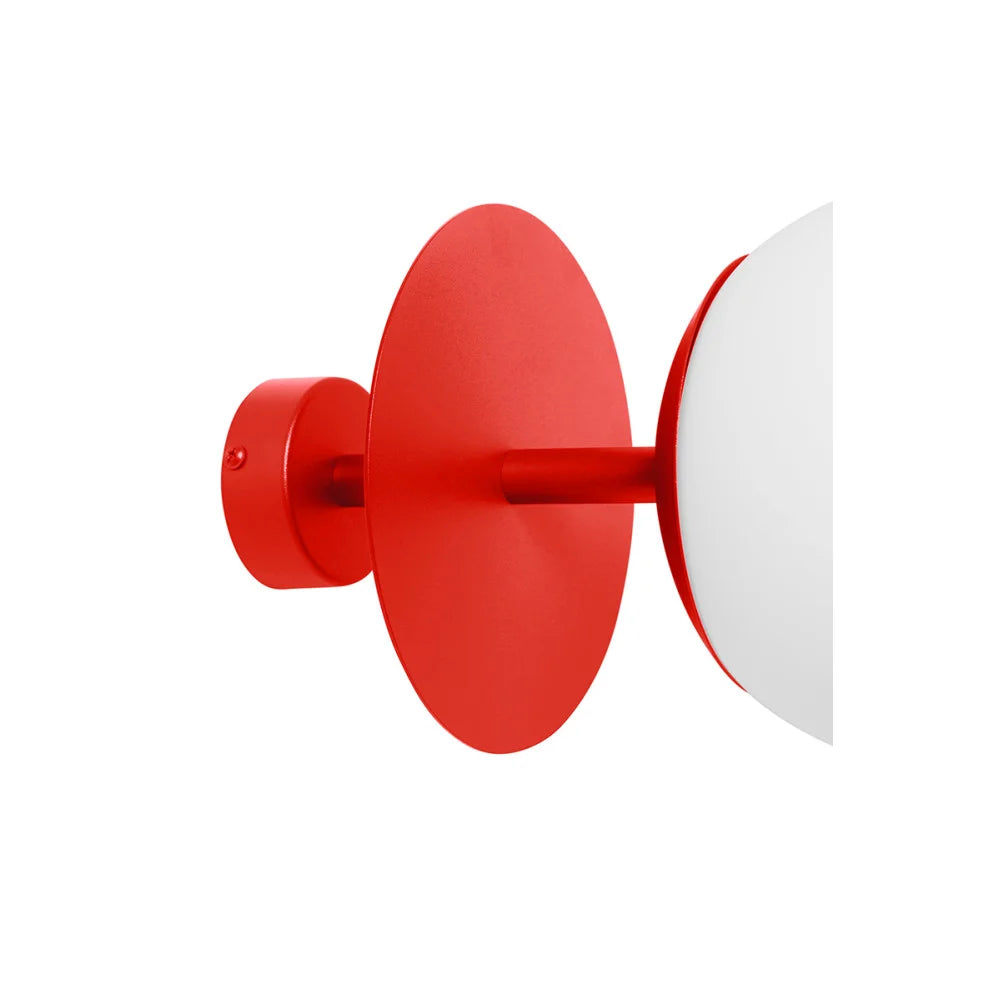 Stropní lampa PLAAT červená