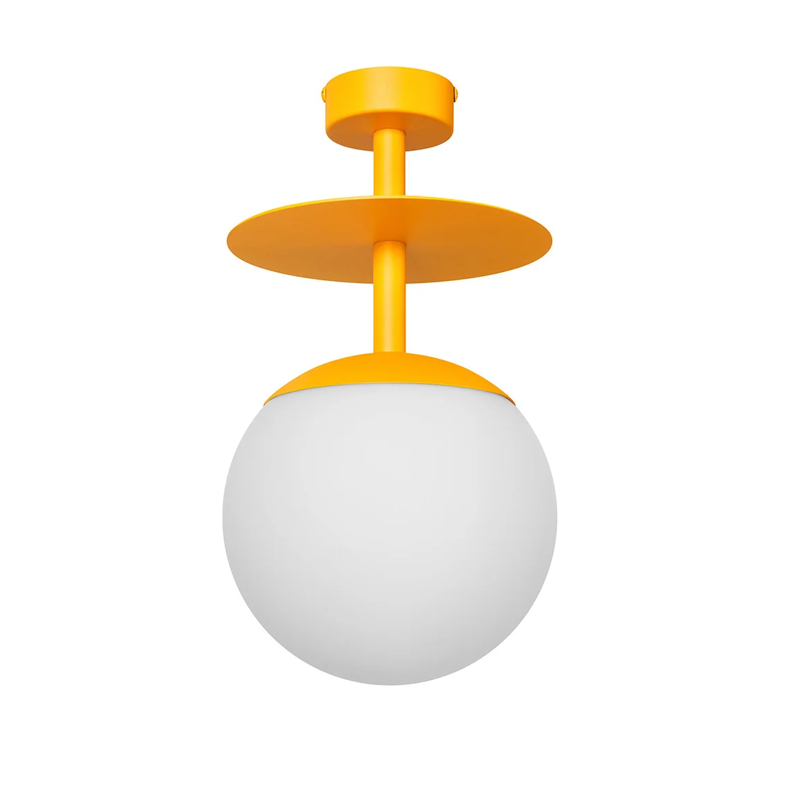 Stropní lampa PLAAT oranžová