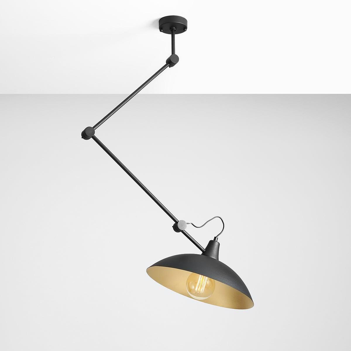 Plafon MELOS czarny ze złotym wykończeniem Artera Eye on Design