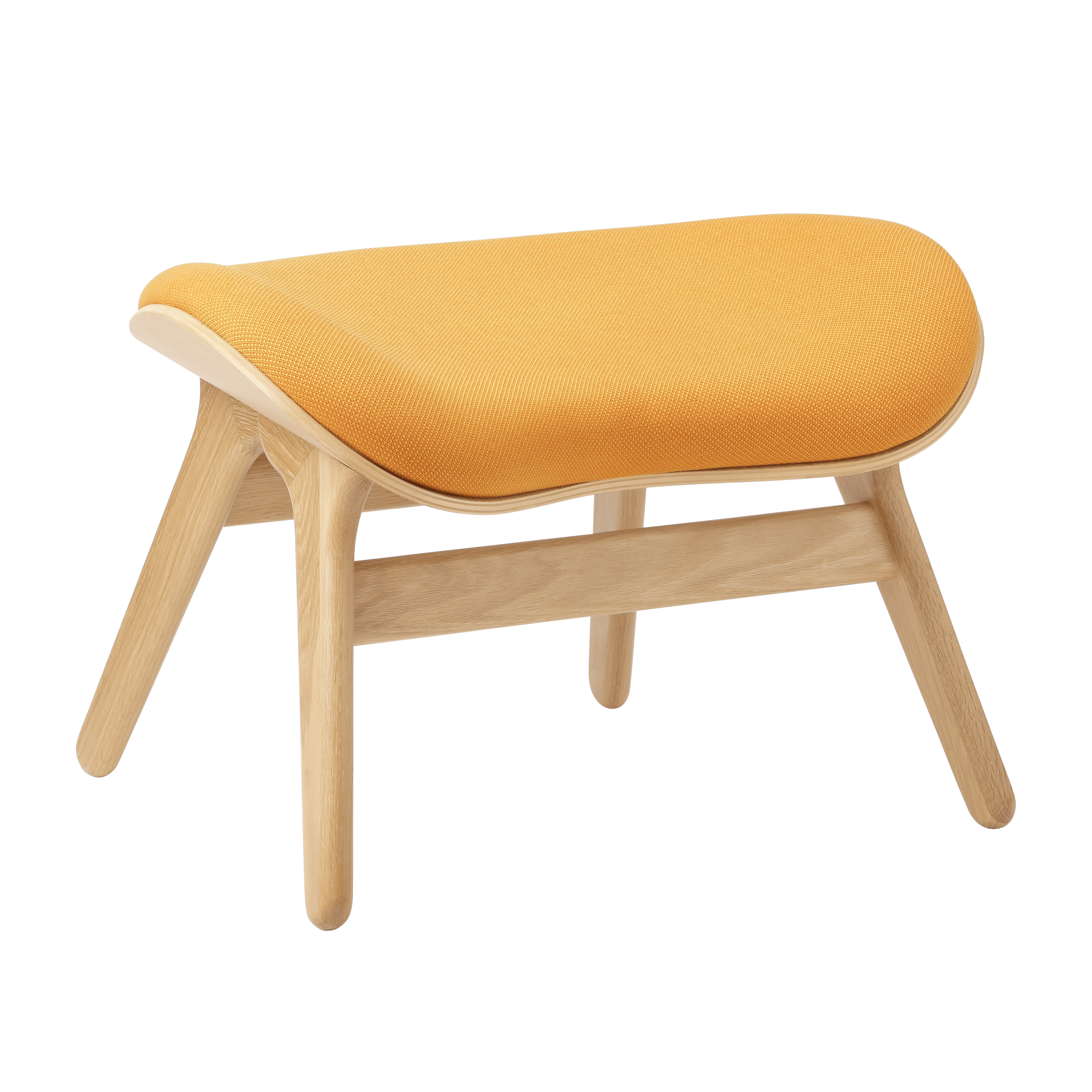 Podnóżek CONVERSATION PIECE bursztynowy z dębową podstawą UMAGE Eye on Design