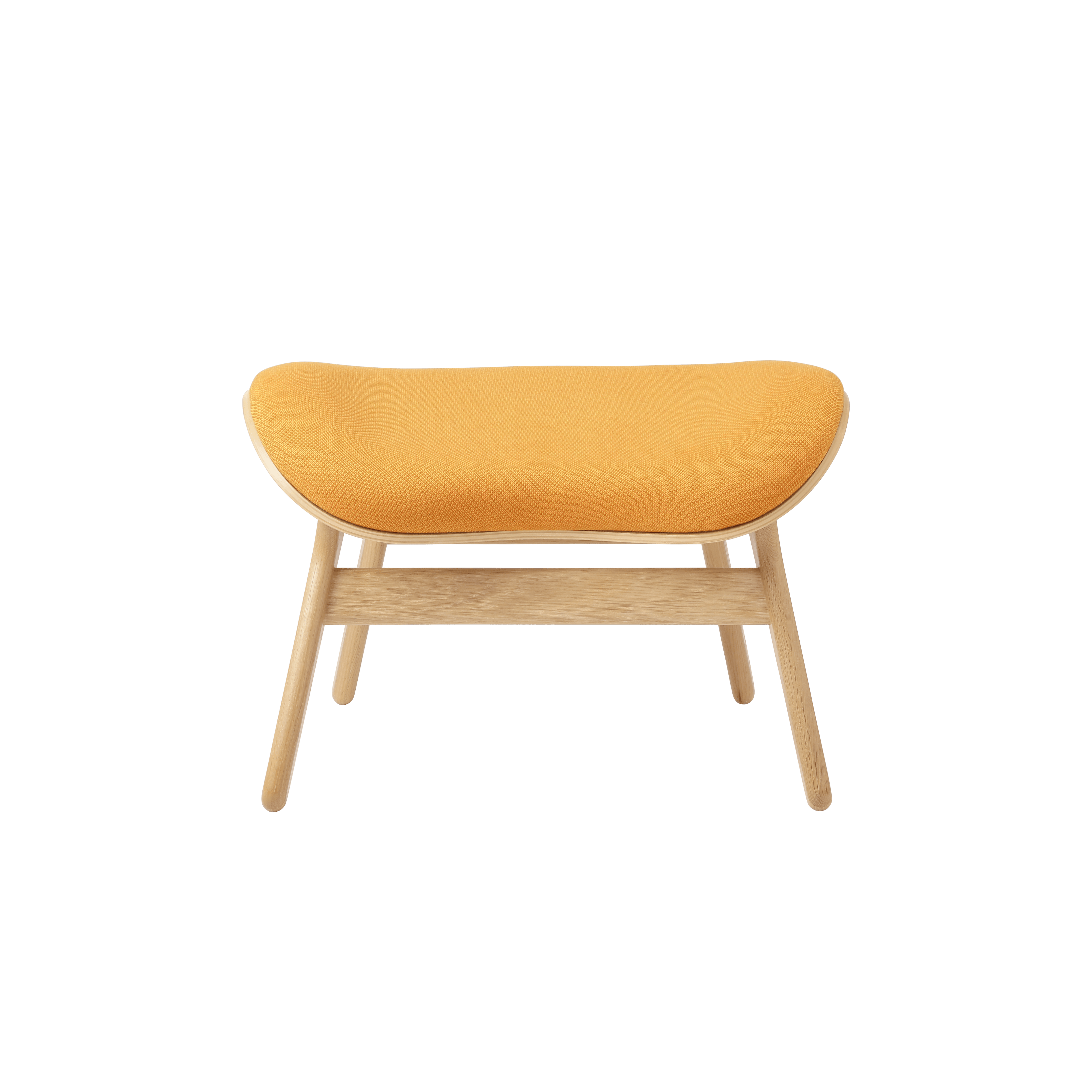 Podnóżek CONVERSATION PIECE bursztynowy z dębową podstawą UMAGE Eye on Design