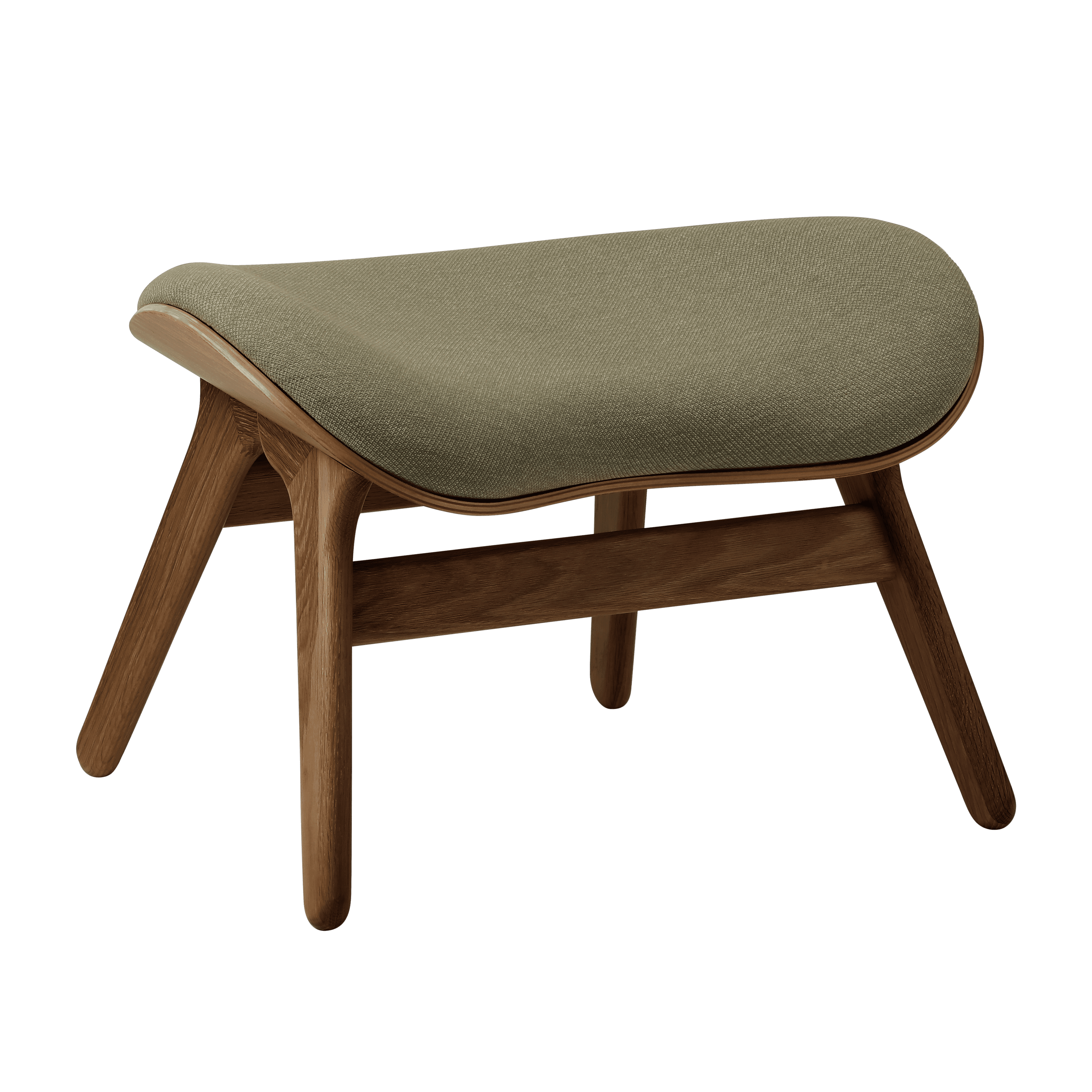 Podnóżek CONVERSATION PIECE szałwiowy z ciemno dębową podstawą UMAGE Eye on Design
