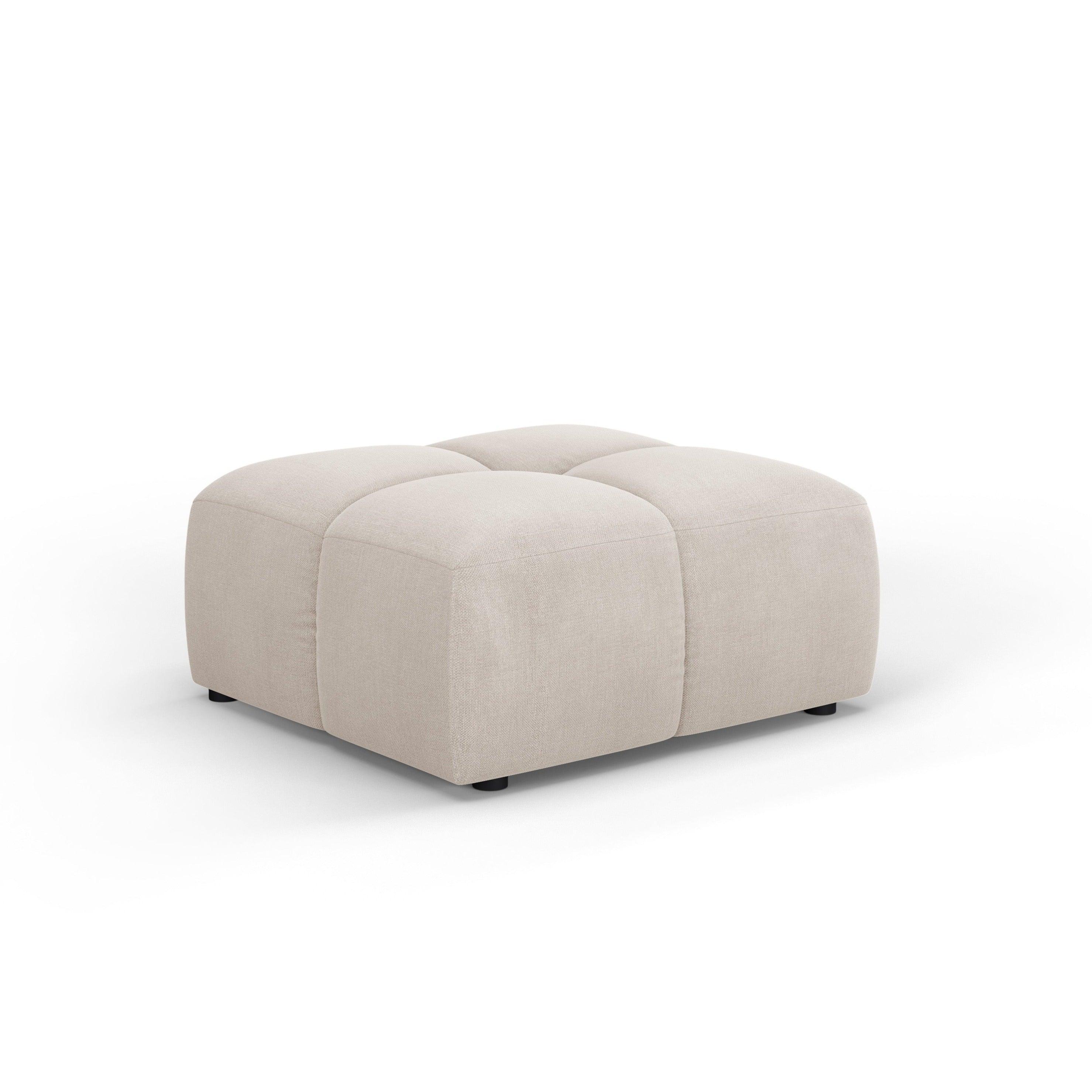 Podnóżek FRANCESCA beżowy szenil Milo Casa Eye on Design