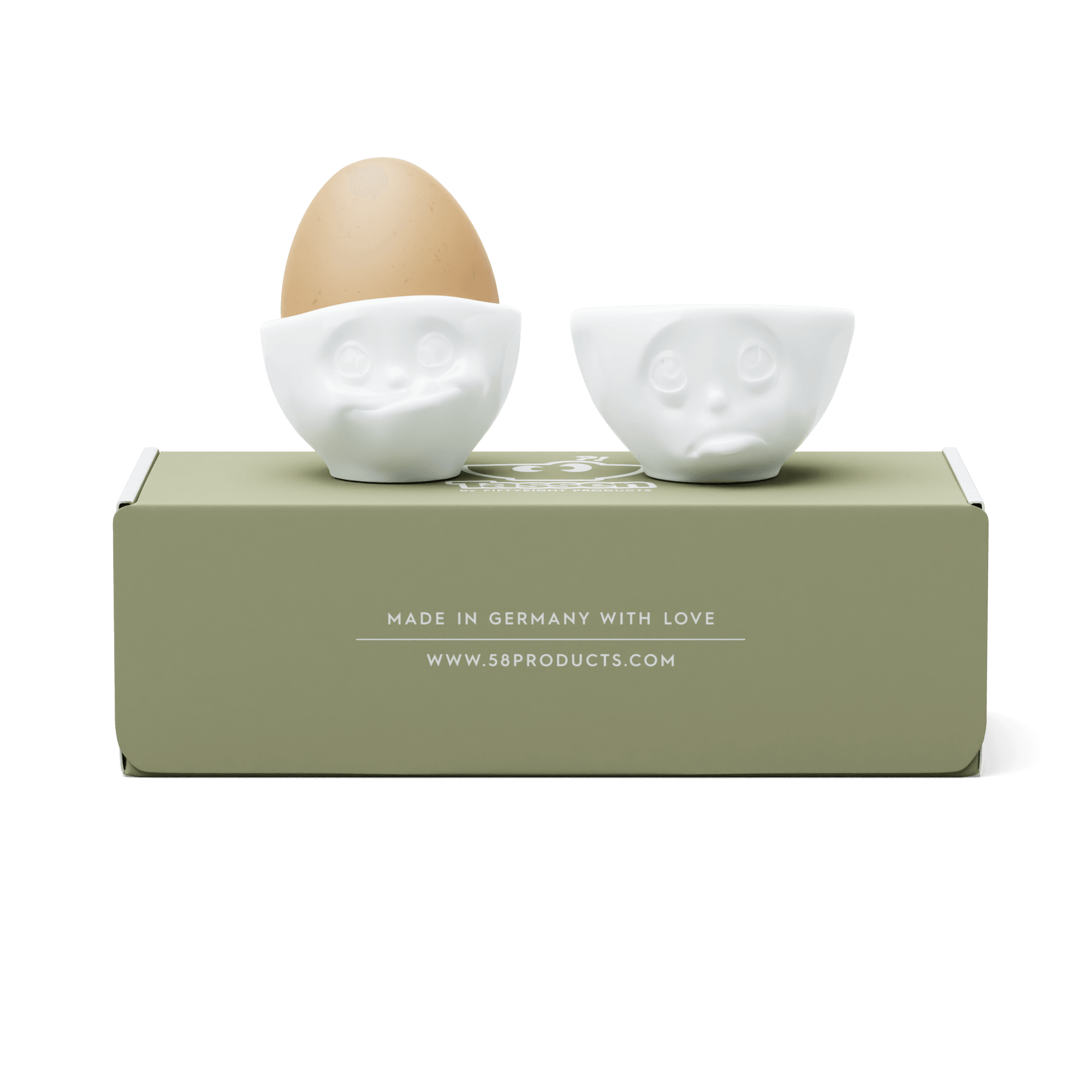 Podstawki do jajek OH PLEASE & TASTY biały 58products Eye on Design