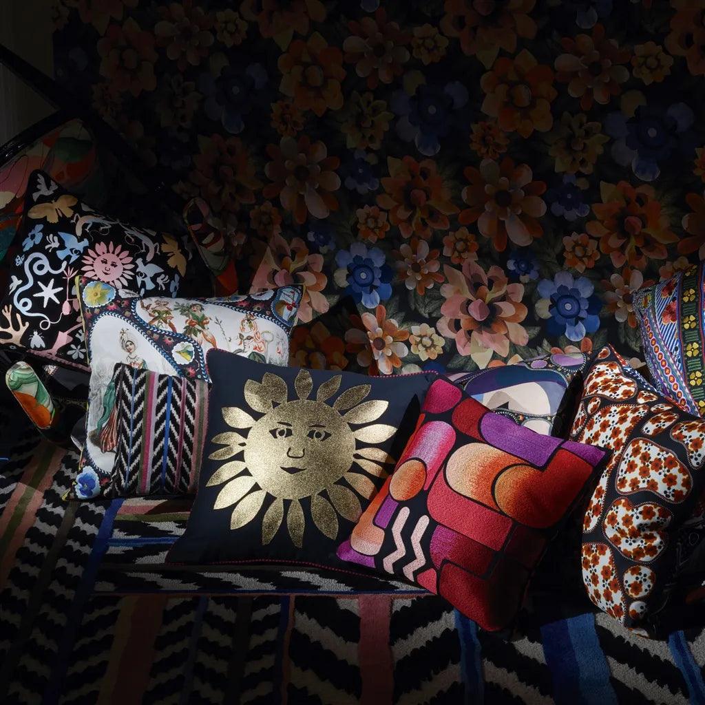 Poduszka dwustronna HELLO SUNSHINE bawełniana satyna Christian Lacroix Eye on Design