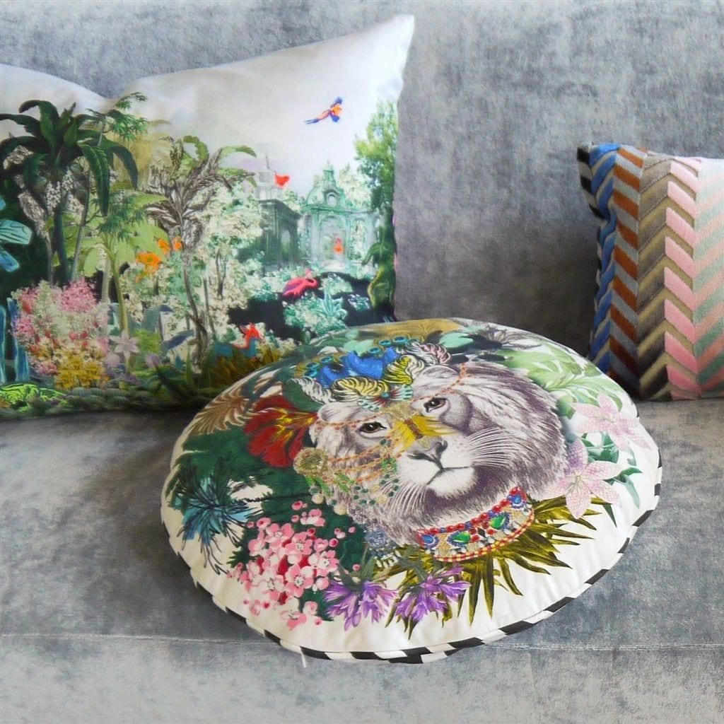 Poduszka JUNGLE KING OPIAT bawełniana satyna Christian Lacroix Eye on Design