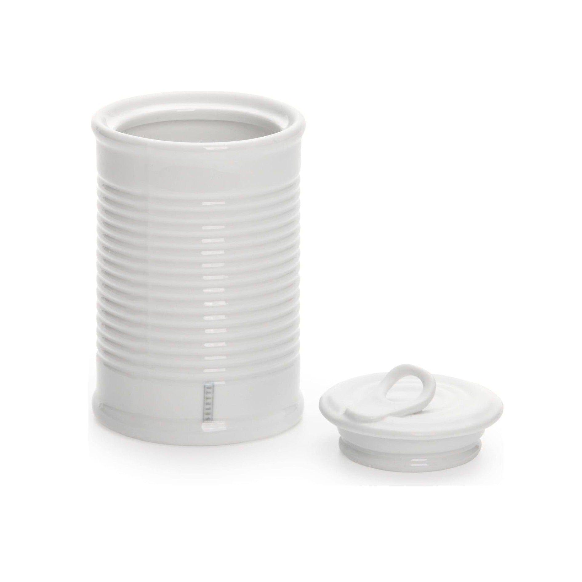 Pojemnik puszka ESTETICO QUOTIDIANO biały Seletti 7.4 x10.7 cm Eye on Design