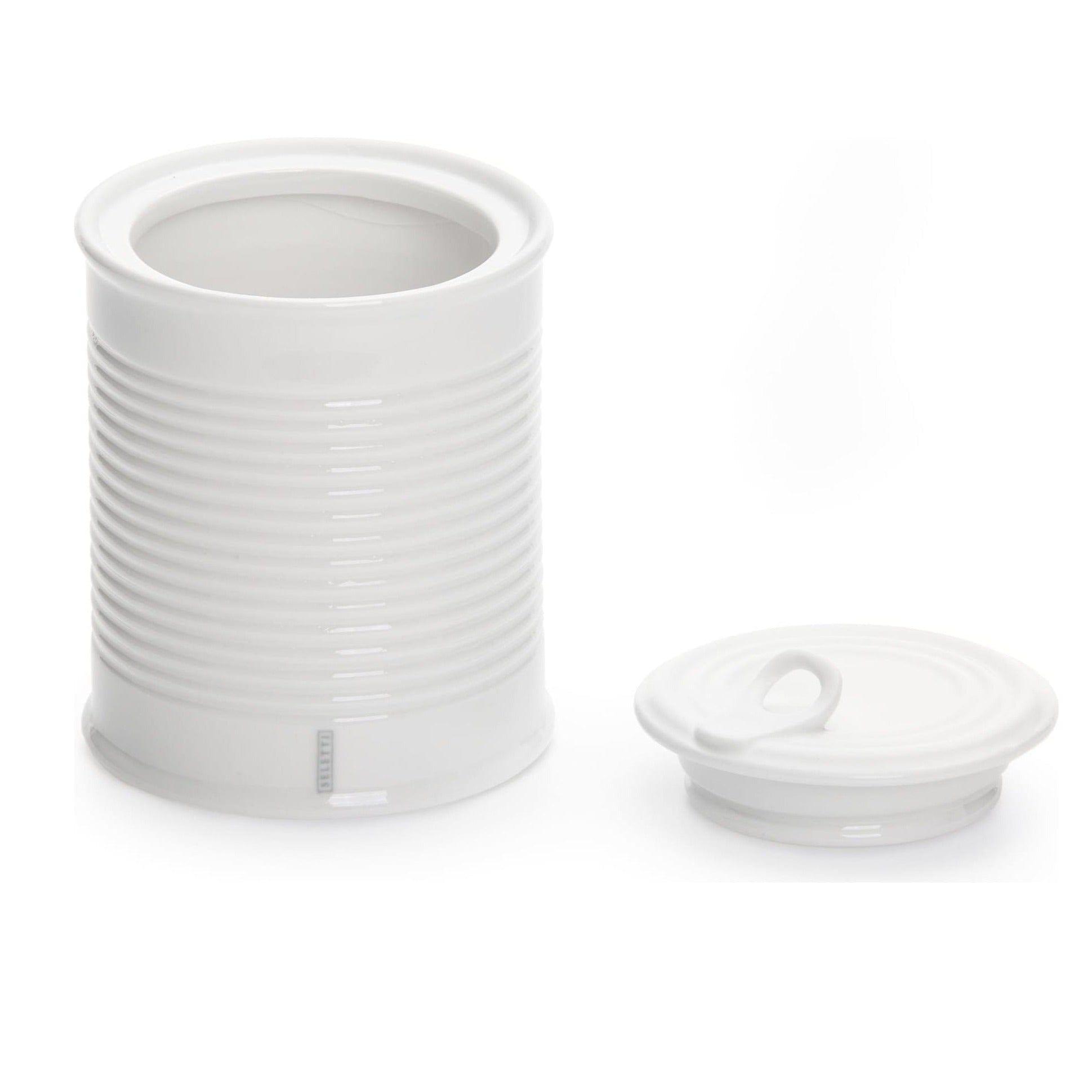 Pojemnik puszka ESTETICO QUOTIDIANO biały Seletti 10 x 11.8 cm Eye on Design