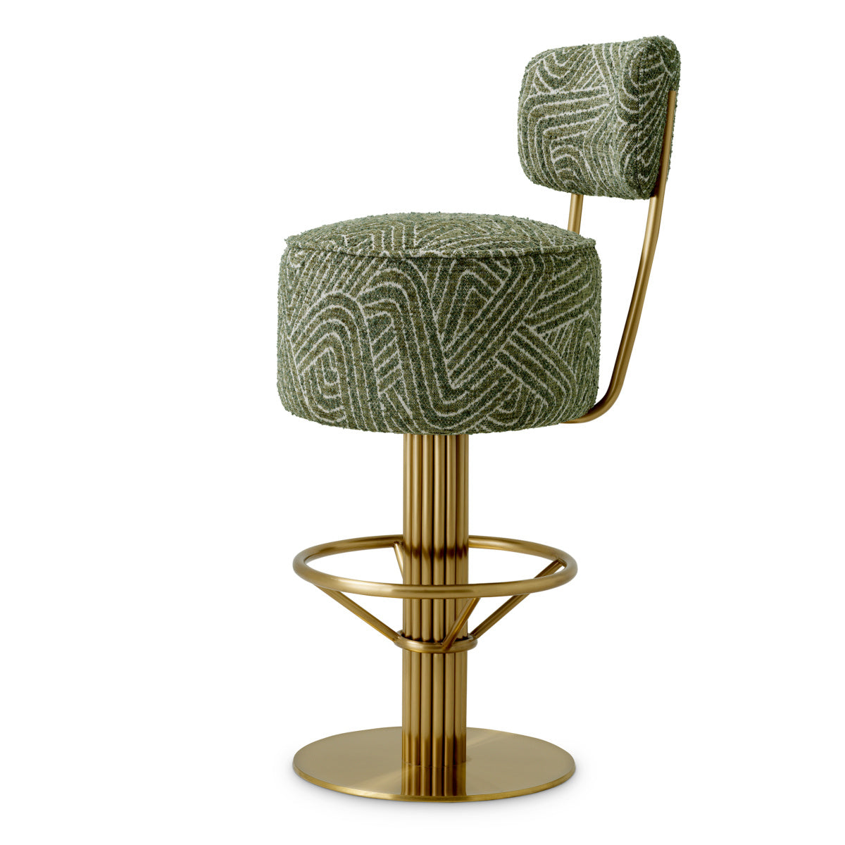 Hoker CARLETON zielony ze złotą podstawą