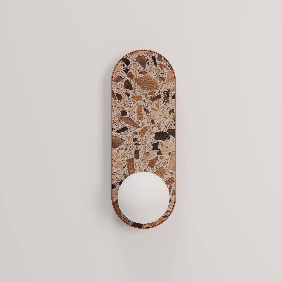 Oval Wall Lamp LEGRA Brick