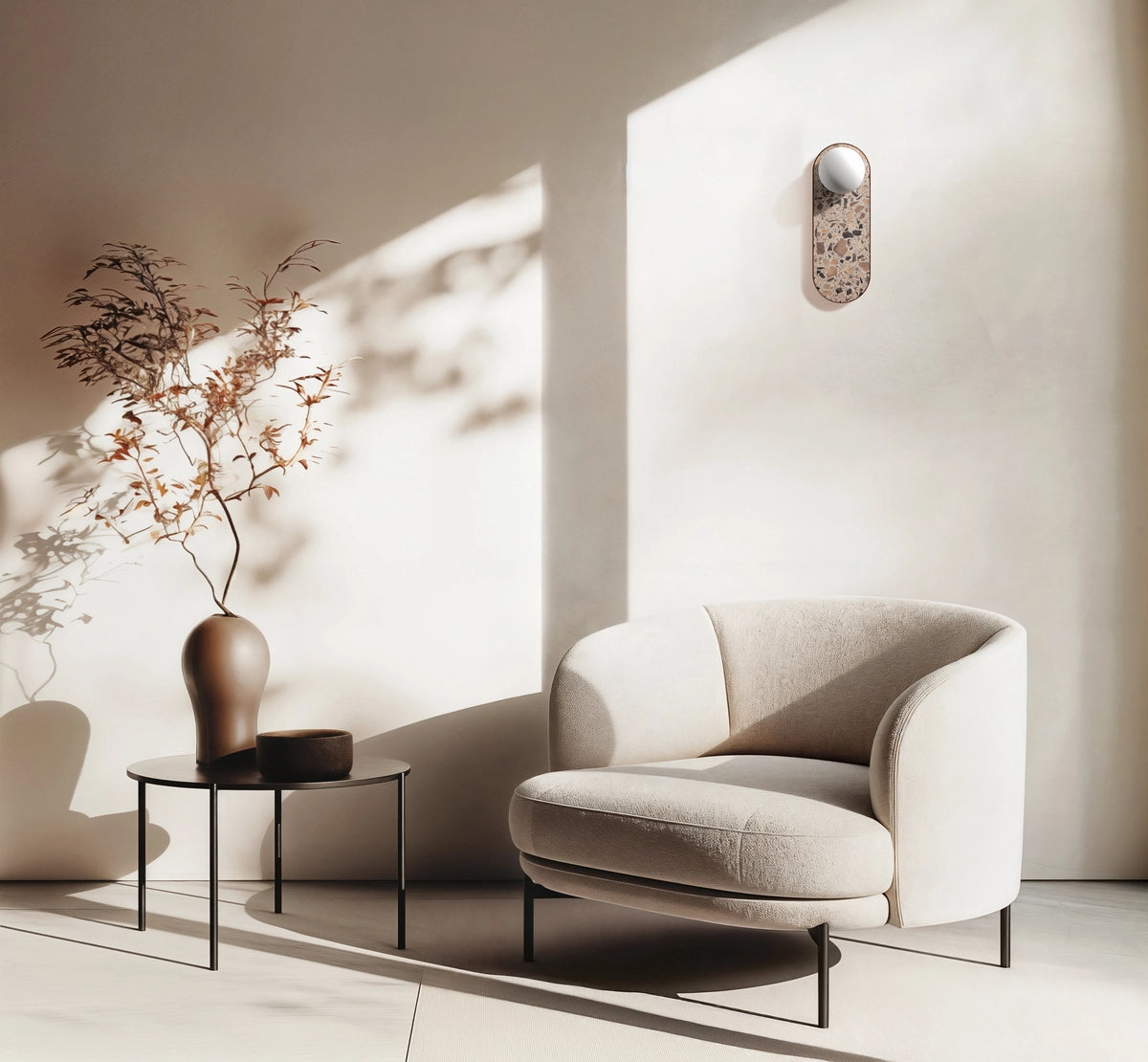 Oval Wall Lamp LEGRA Brick