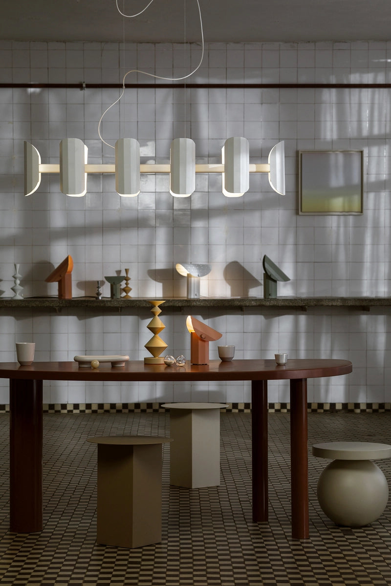 APOLIN cobalt multi-armed pendant lamp