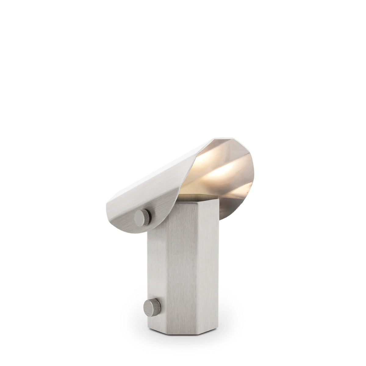 Přenosná lampa APOLIN kartáčovaná ocel