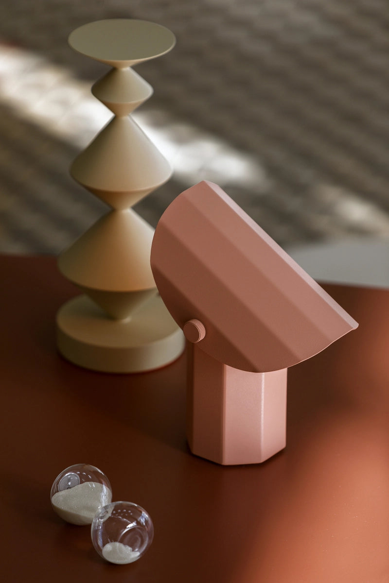 Portable lamp APOLIN broken pink