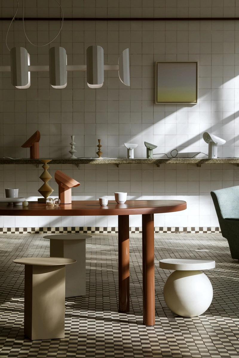 Portable lamp APOLIN broken pink