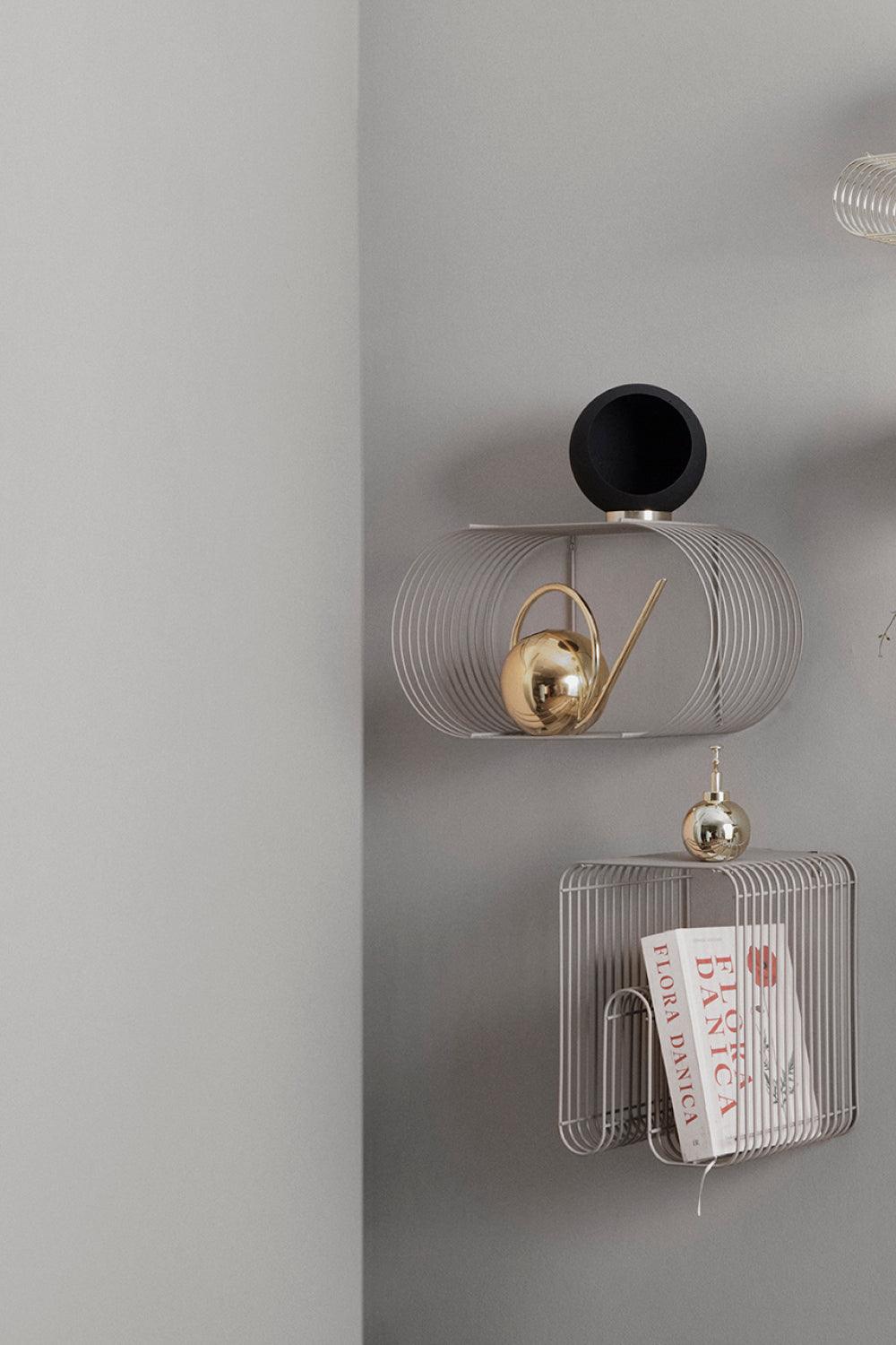 Półka ścienna CURVA taupe AYTM Eye on Design