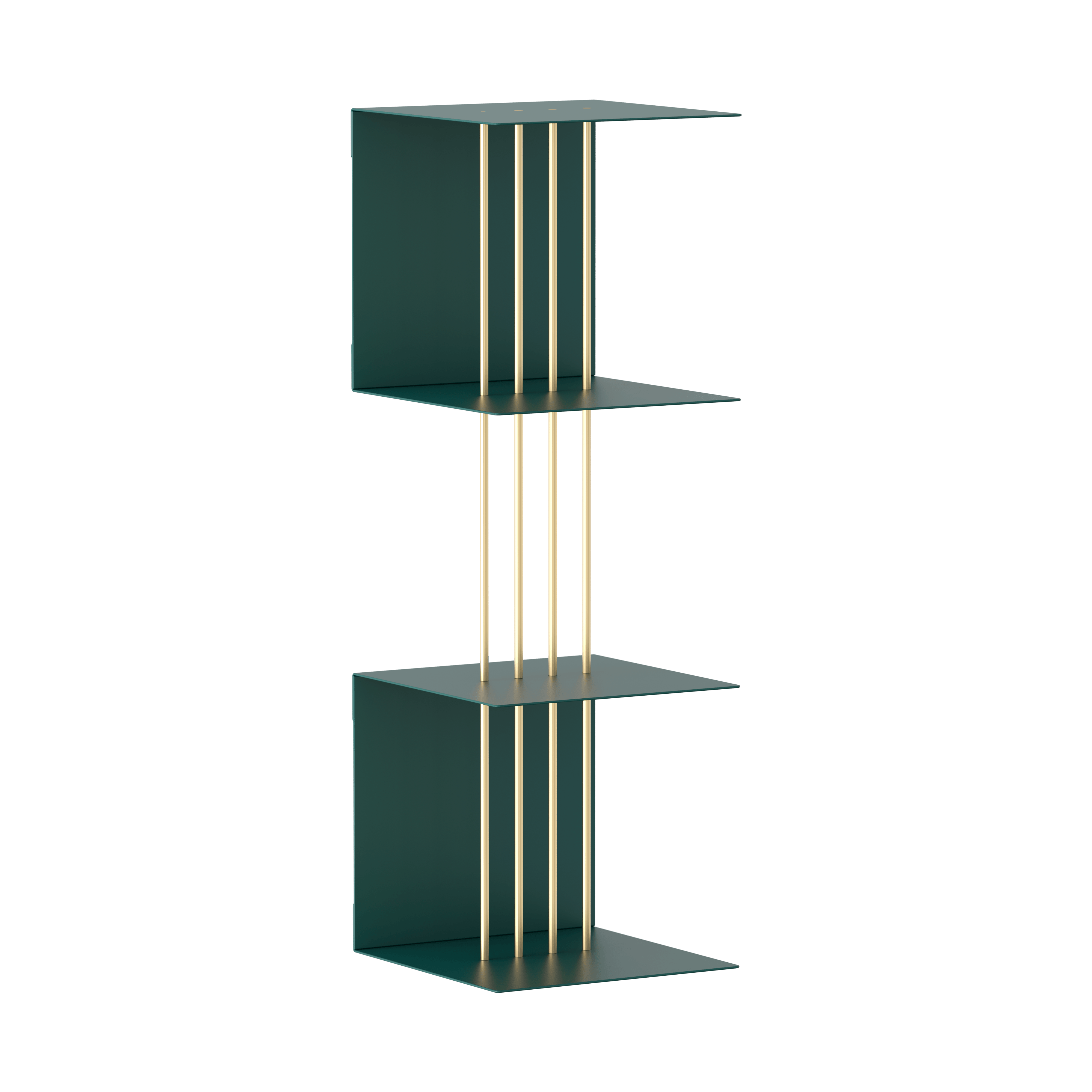 Półka TEASER butelkowy zielony ze złotym UMAGE Eye on Design