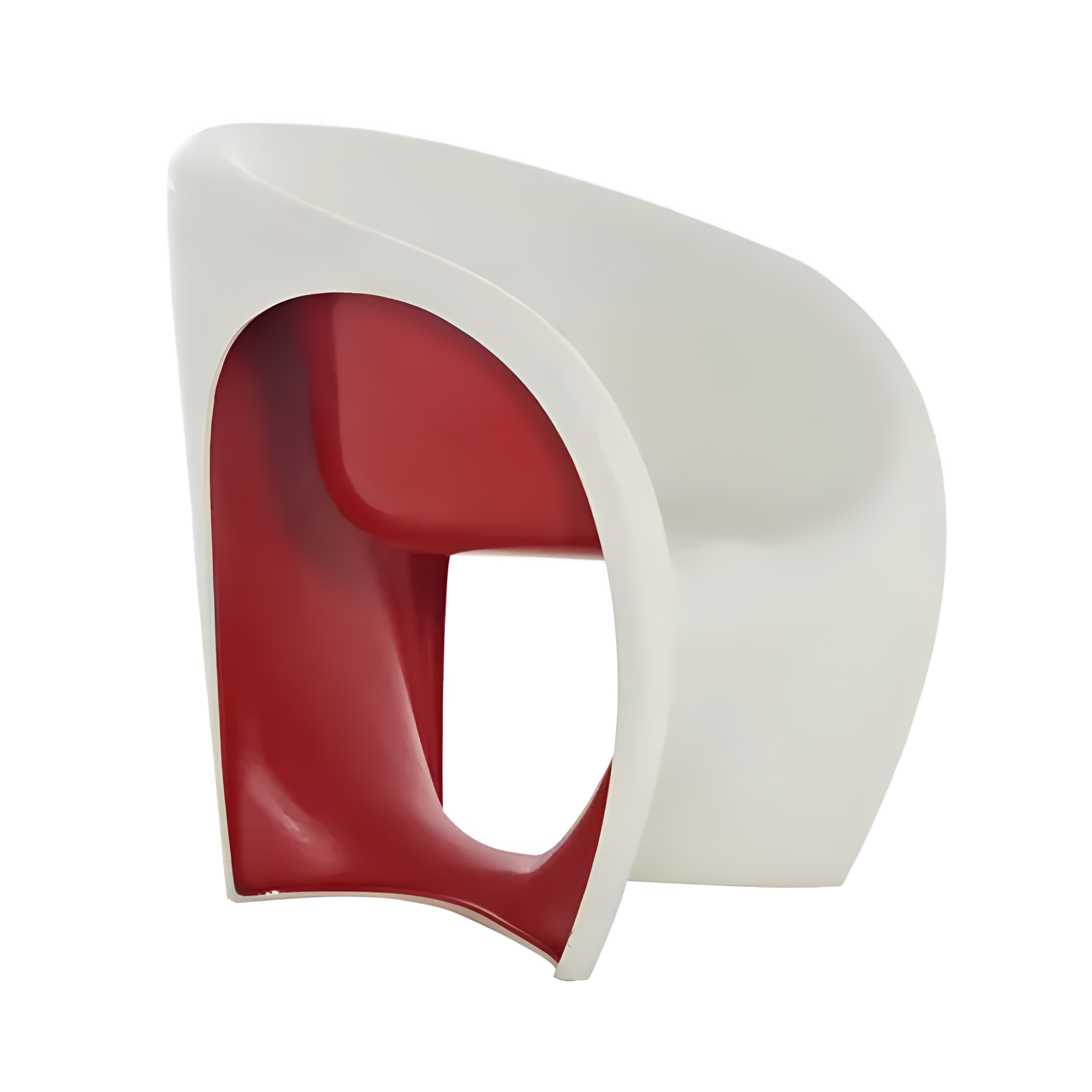 Křeslo MT1 bílo-červené