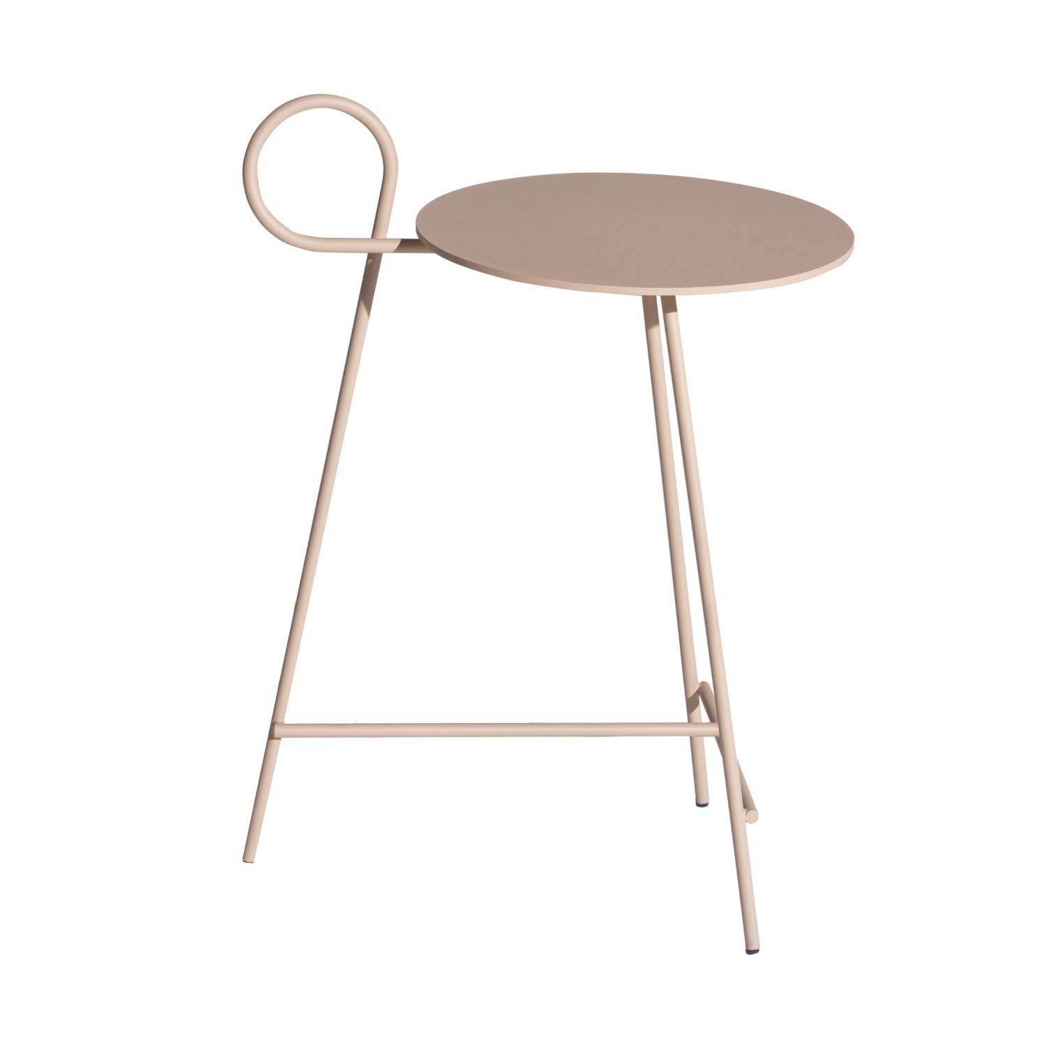 Carmina beige side table