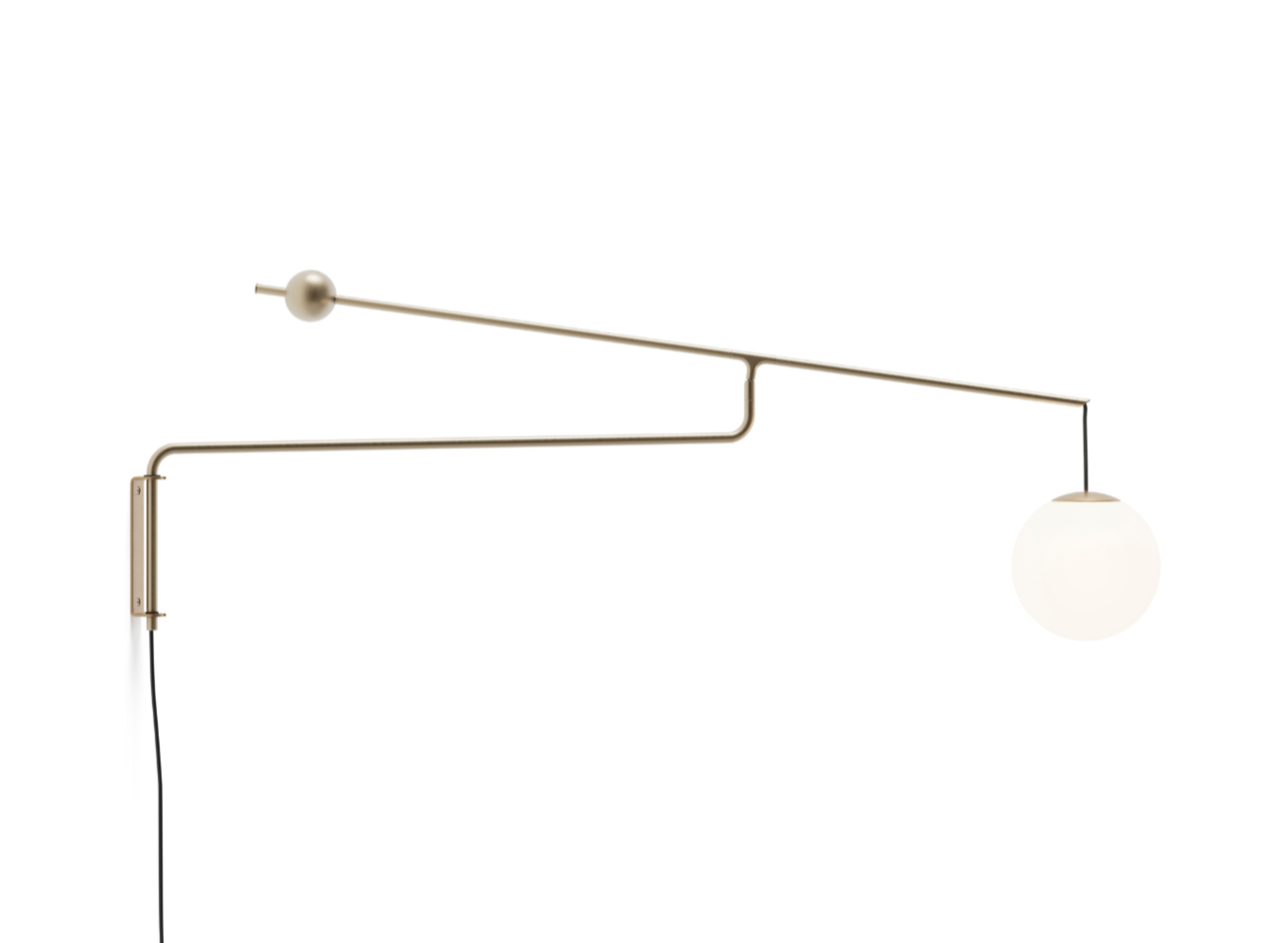 Nástěnná lampa MALAMATA mosazná