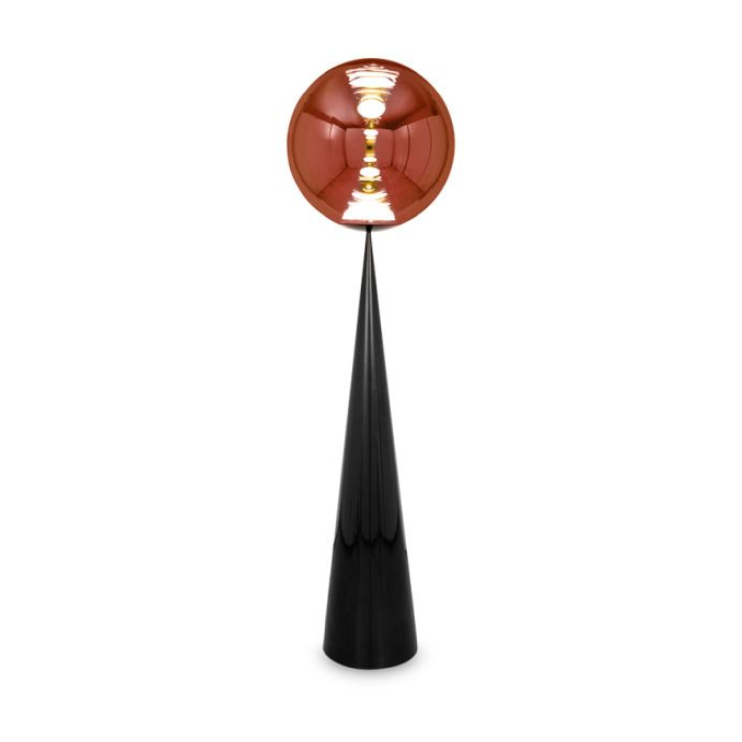 Stojací lampa GLOBE FAT měděná