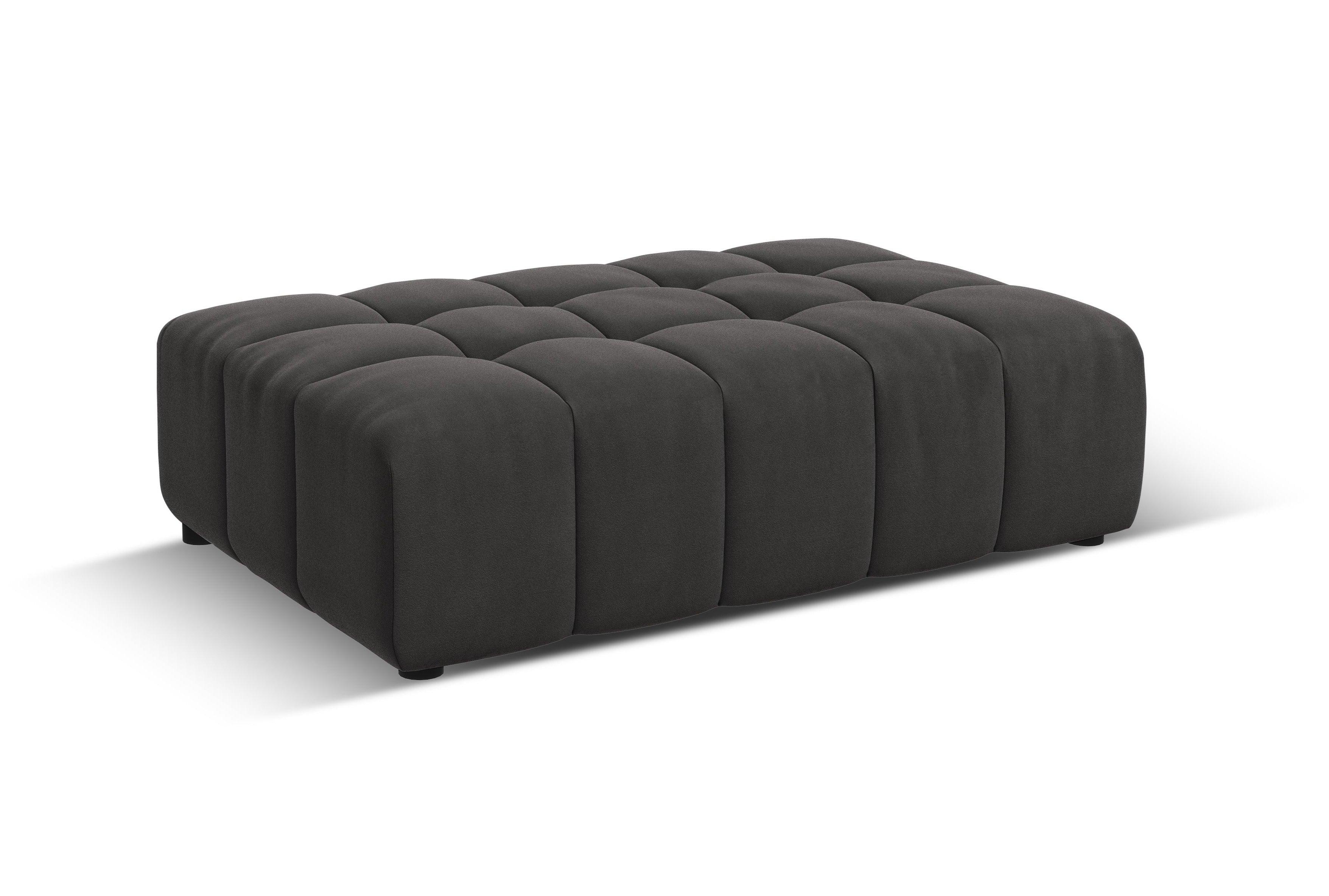 Puf aksamitny CHICAGO ciemnoszary Cosmopolitan Design Eye on Design