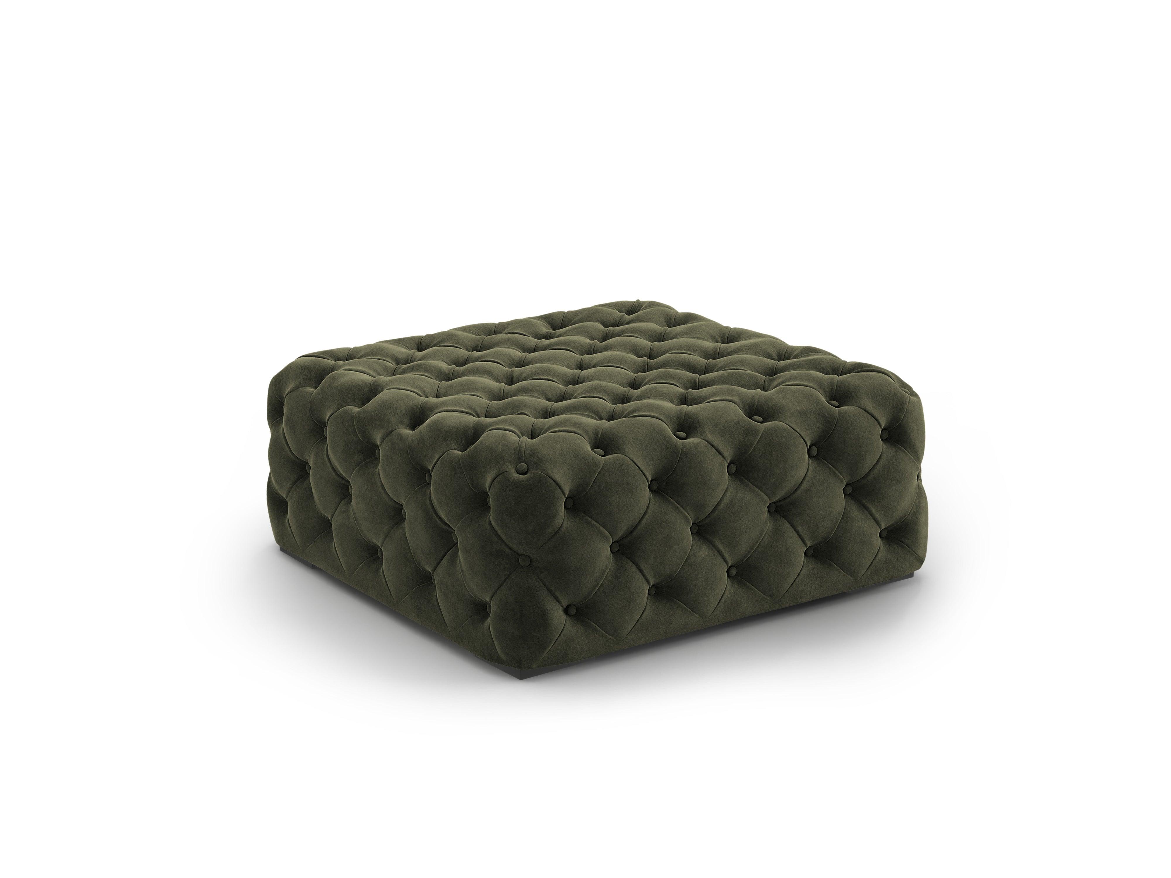 Puf aksamitny LOGE ciemnozielony Windsor & Co Eye on Design