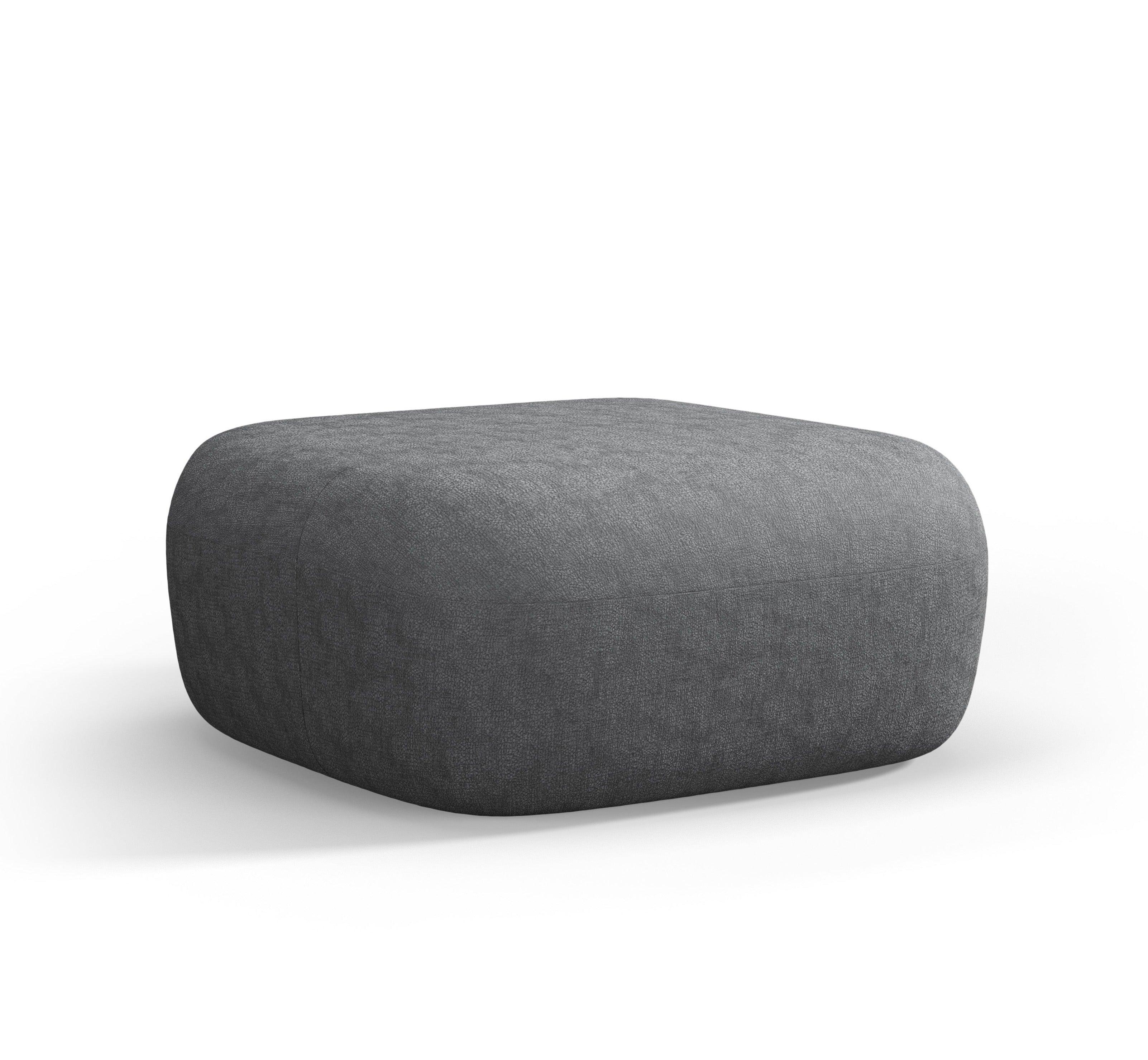 Puf ALDRIN ciemnoszary szenil Windsor & Co Eye on Design