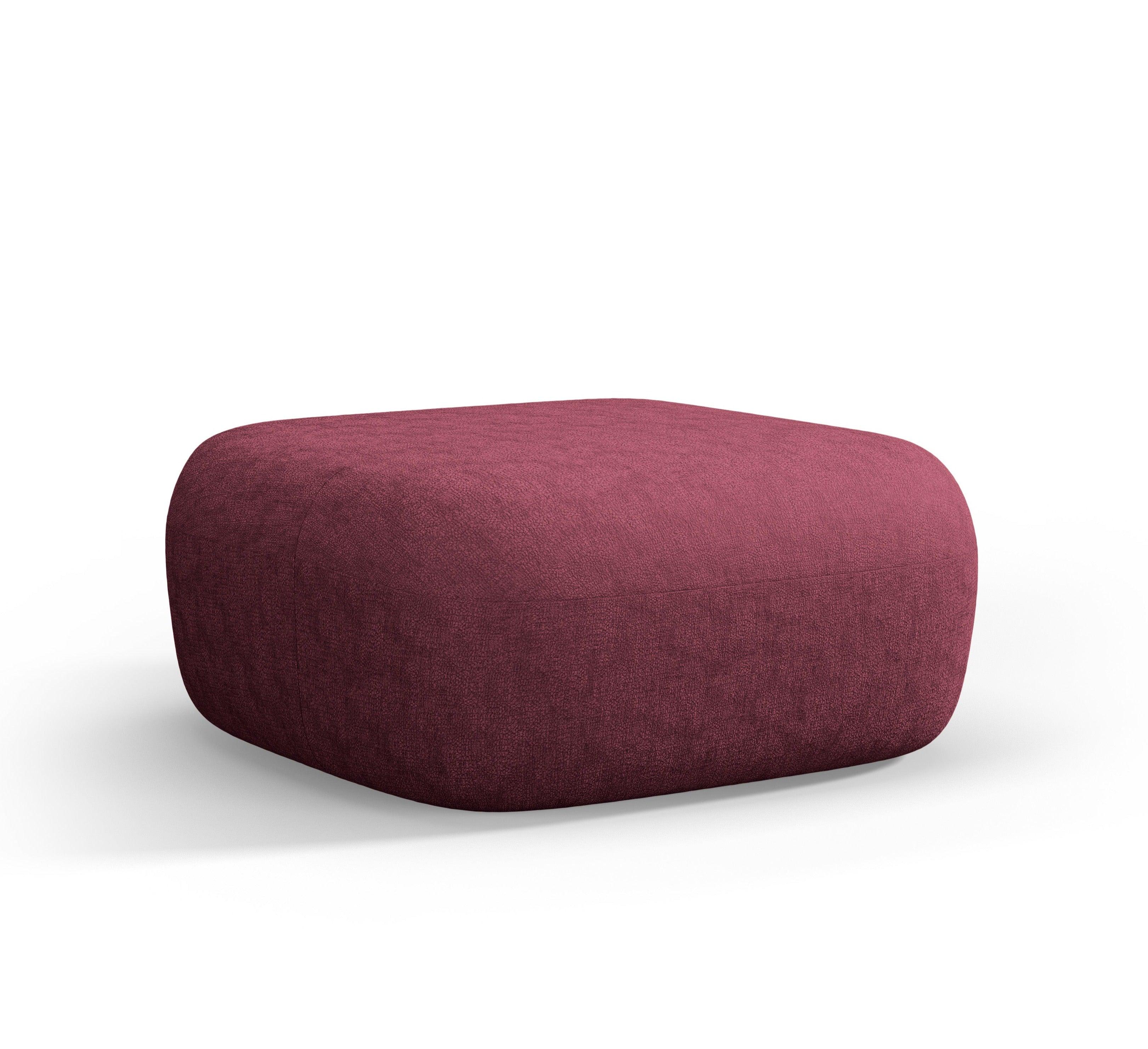 Puf ALDRIN karmazynowy szenil Windsor & Co Eye on Design