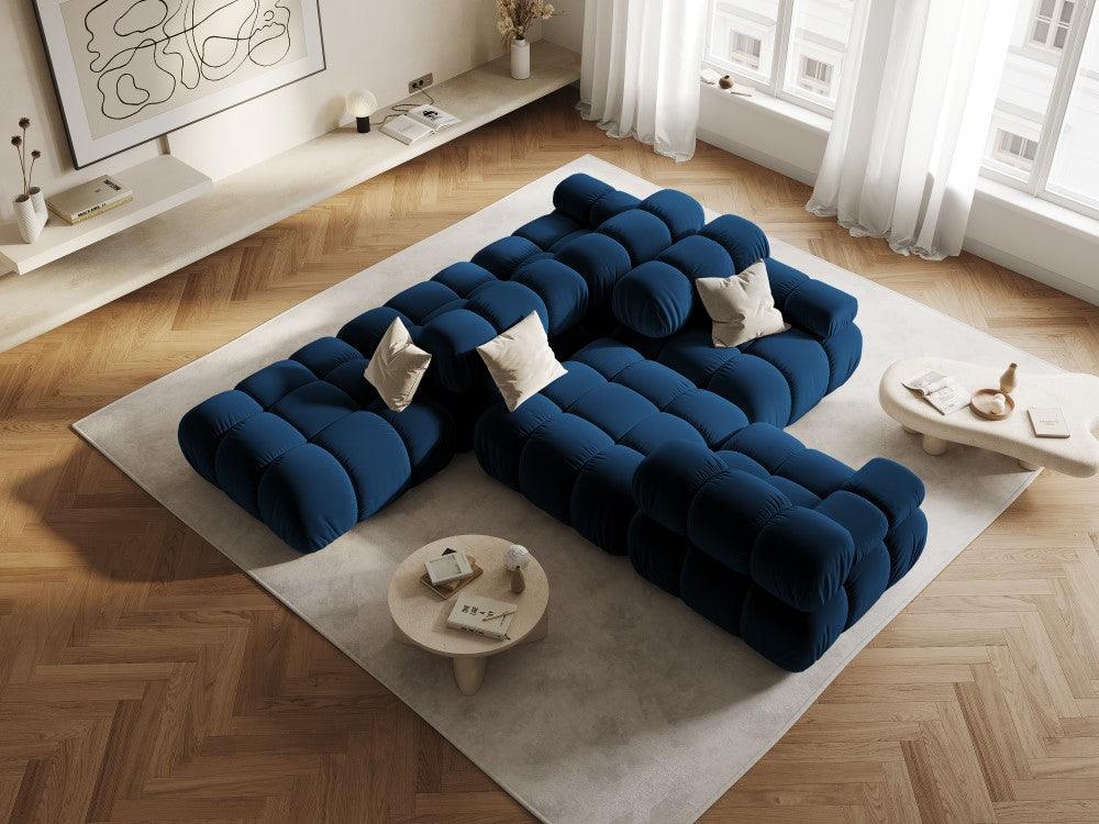 Puf / moduł aksamitny TROPEA granat królewski Milo Casa Eye on Design