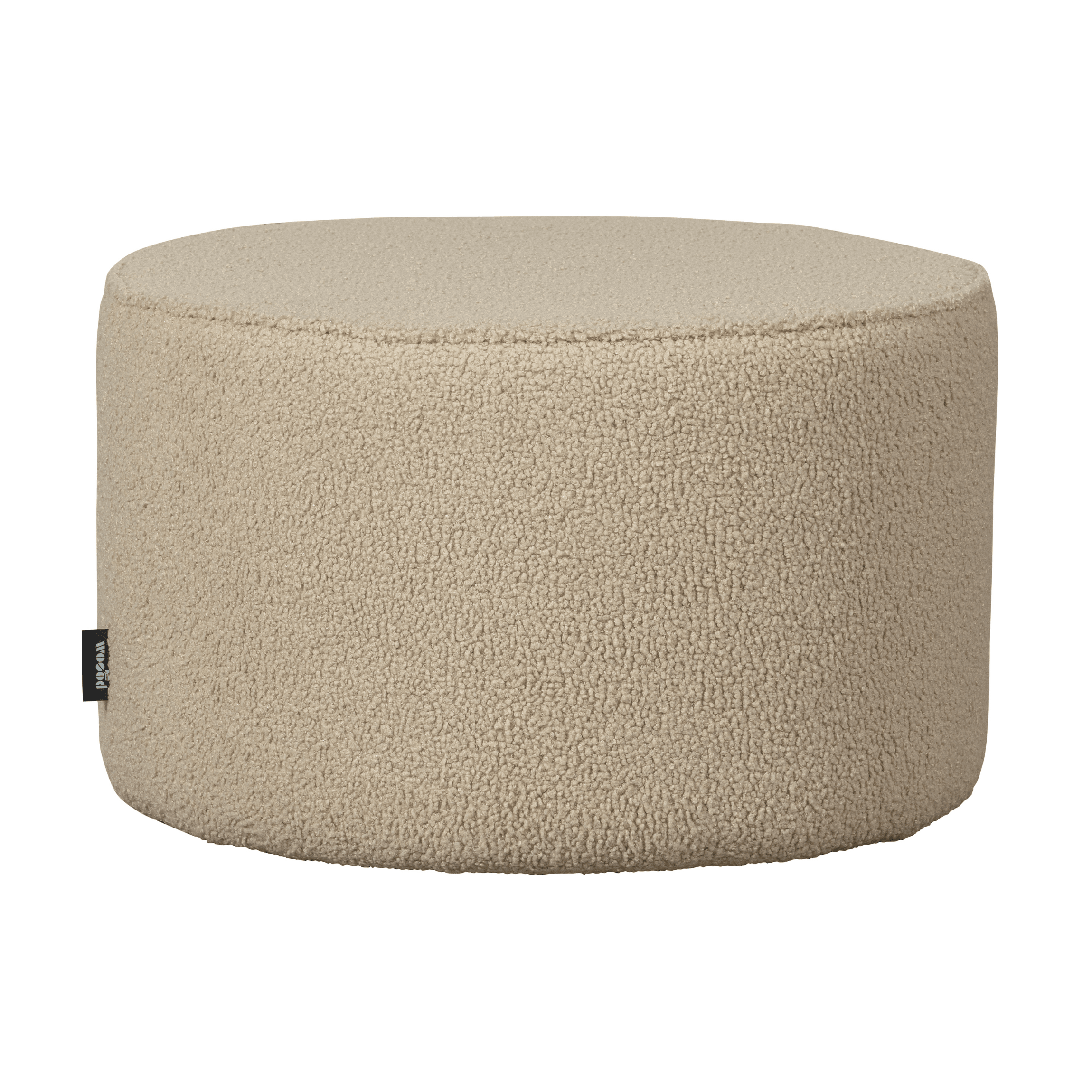 Puf SARA plusz piaskowy Woood niski Eye on Design