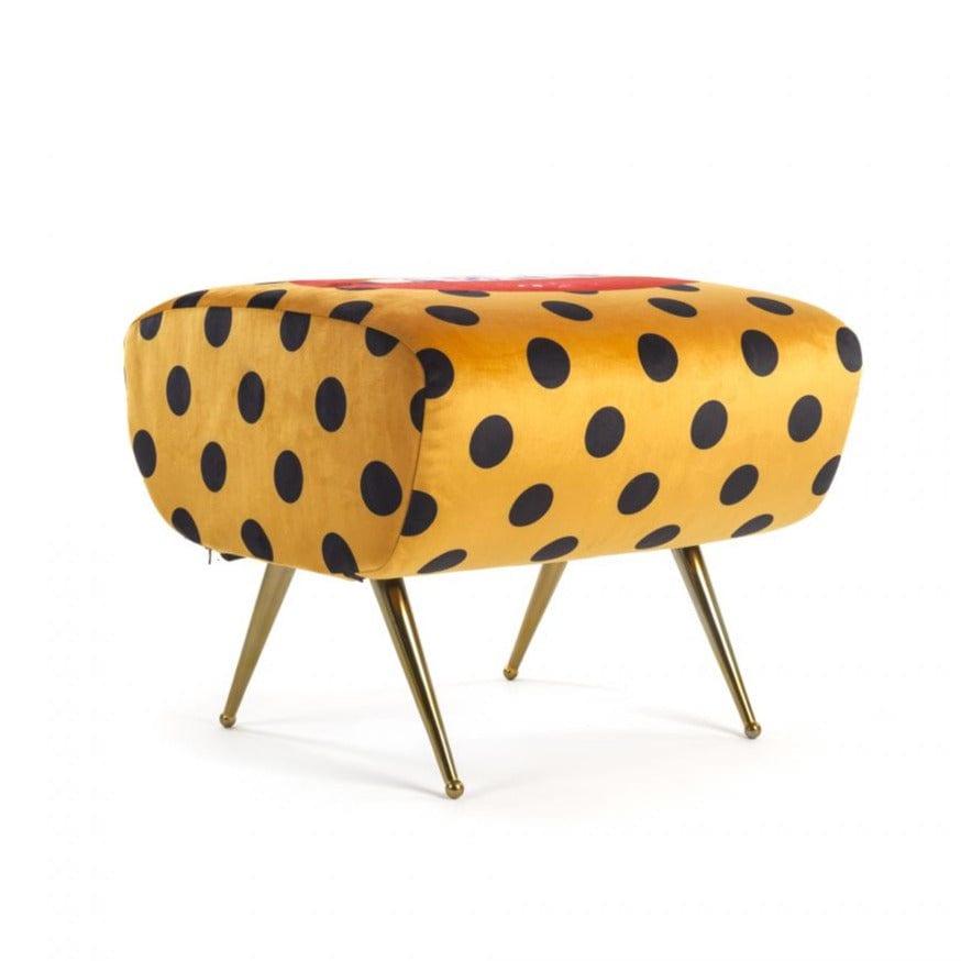 Puf SHIT żółty Seletti Eye on Design