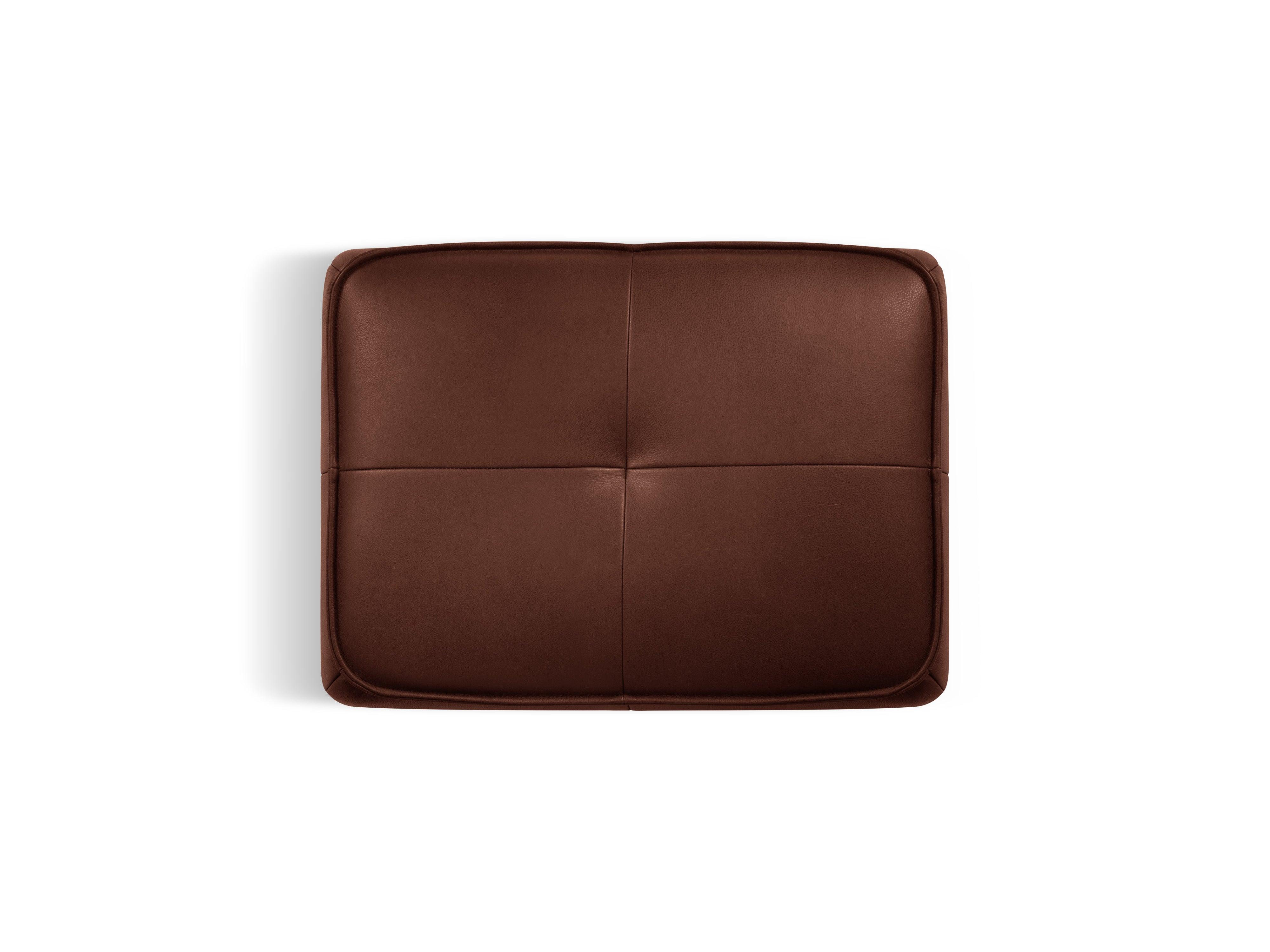 Puf skórzany LILY brązowy Maison Heritage Eye on Design