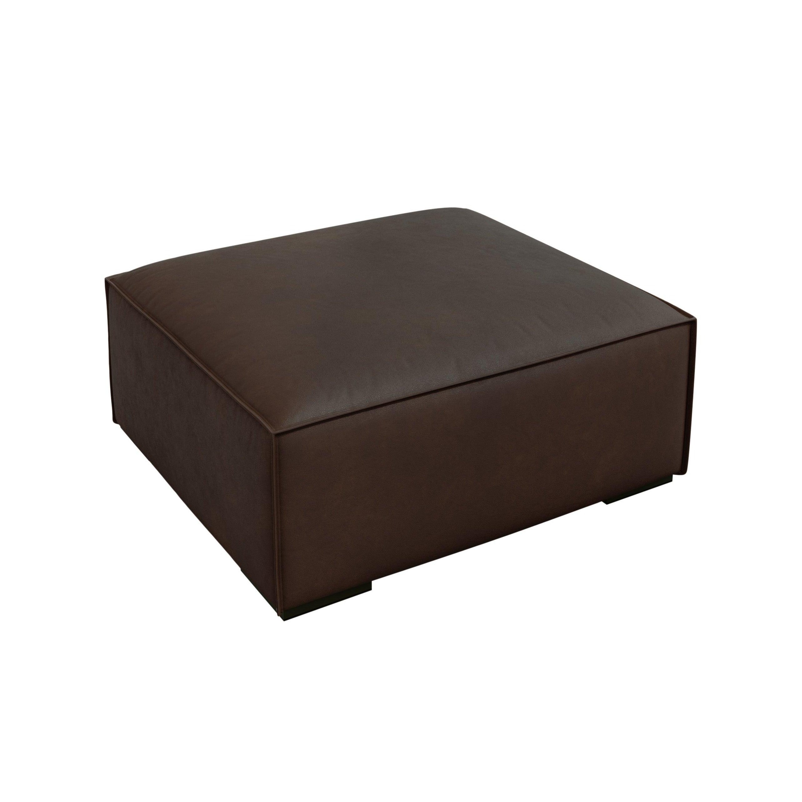 Puf skórzany MADAME czekoladowy brąz Windsor & Co Eye on Design