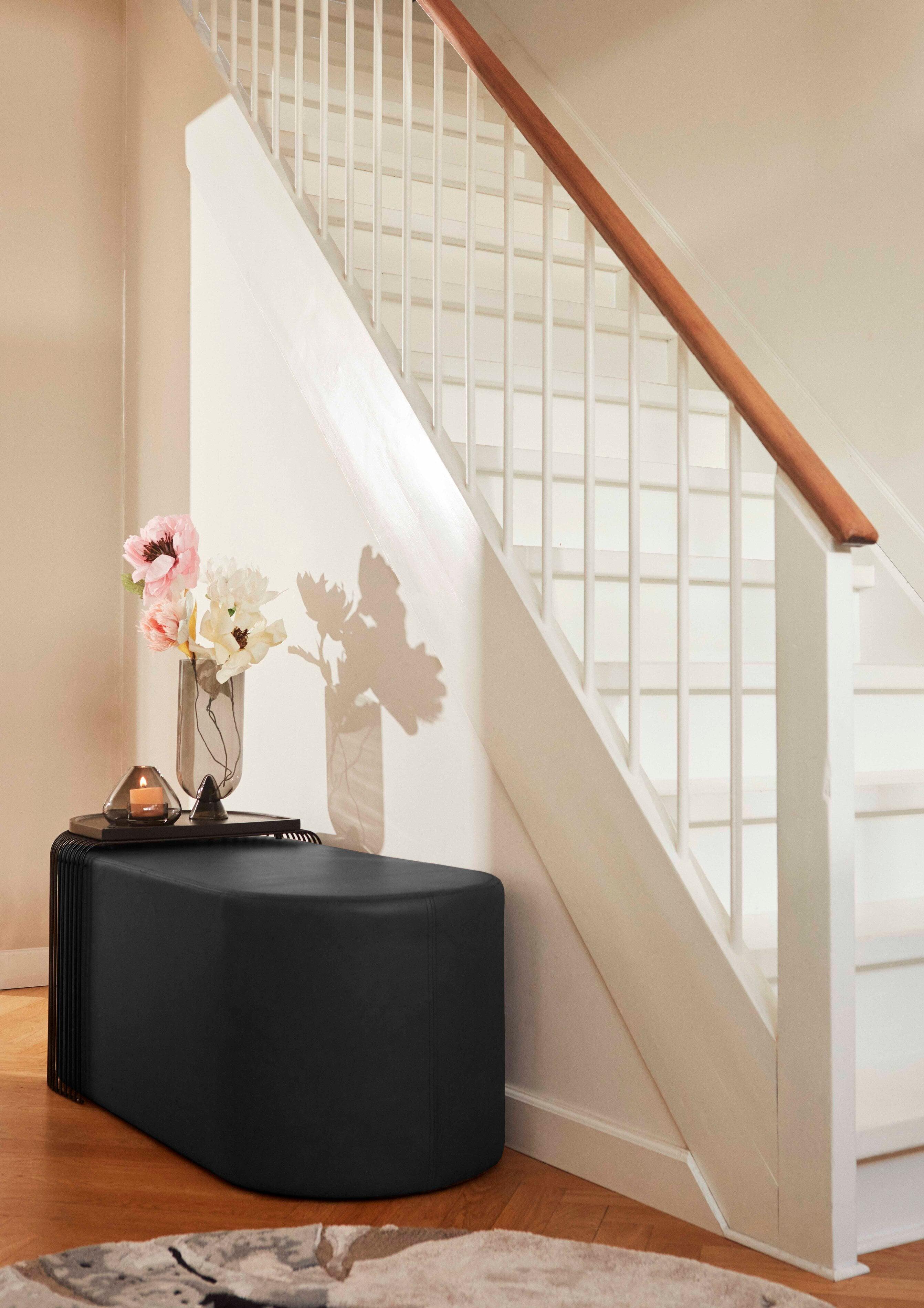 Puf skórzany SESSIO czarny AYTM Eye on Design