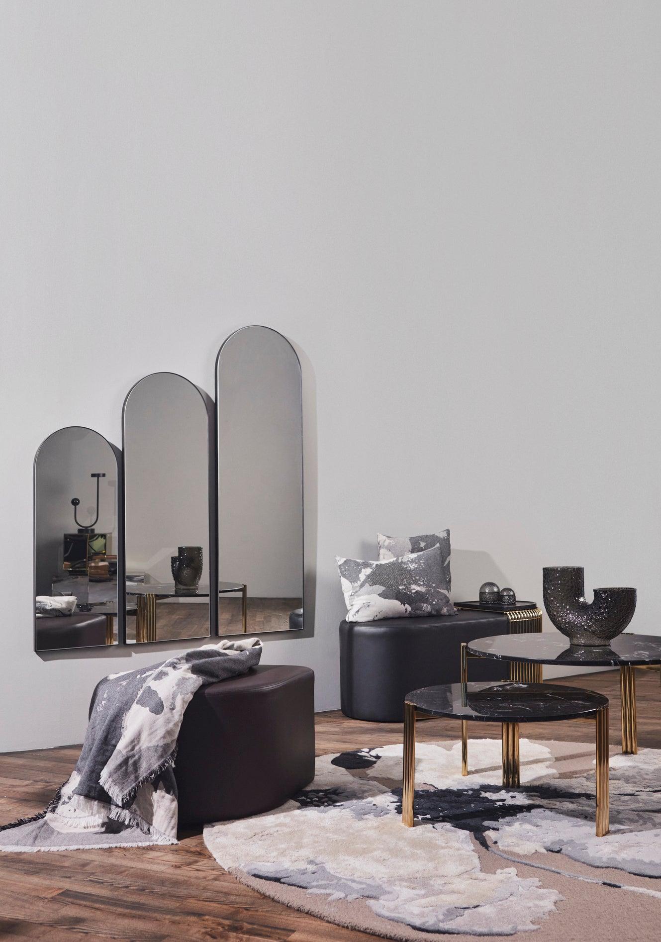 Puf skórzany SESSIO czarny AYTM Eye on Design