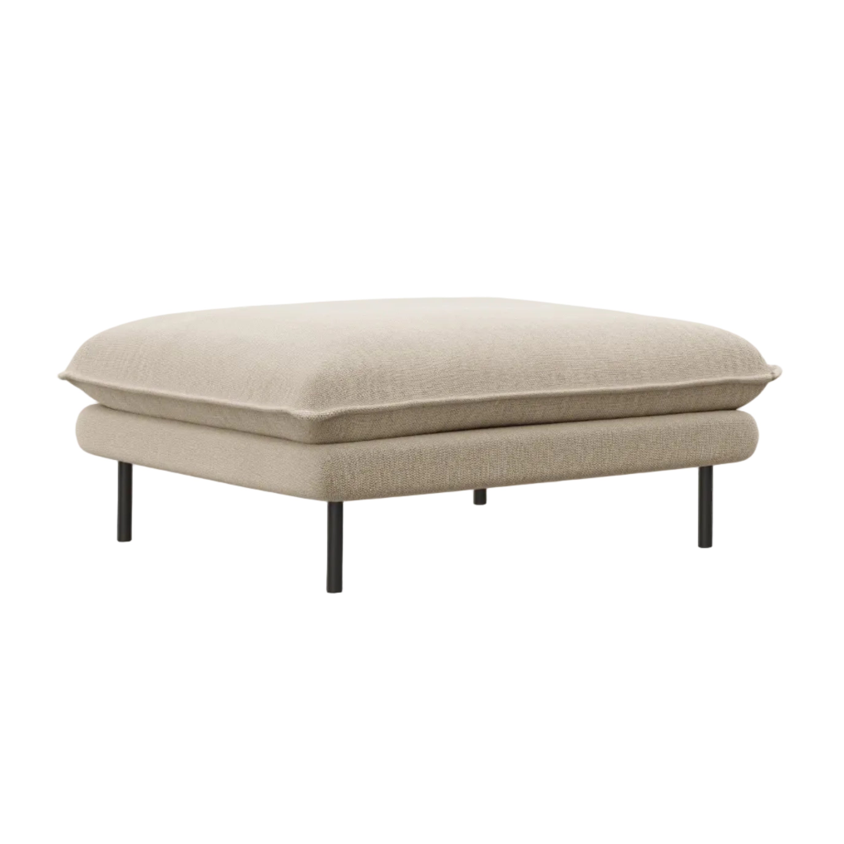 Puf VIENNA beżowy z czarną podstawą Cosmopolitan Design Eye on Design