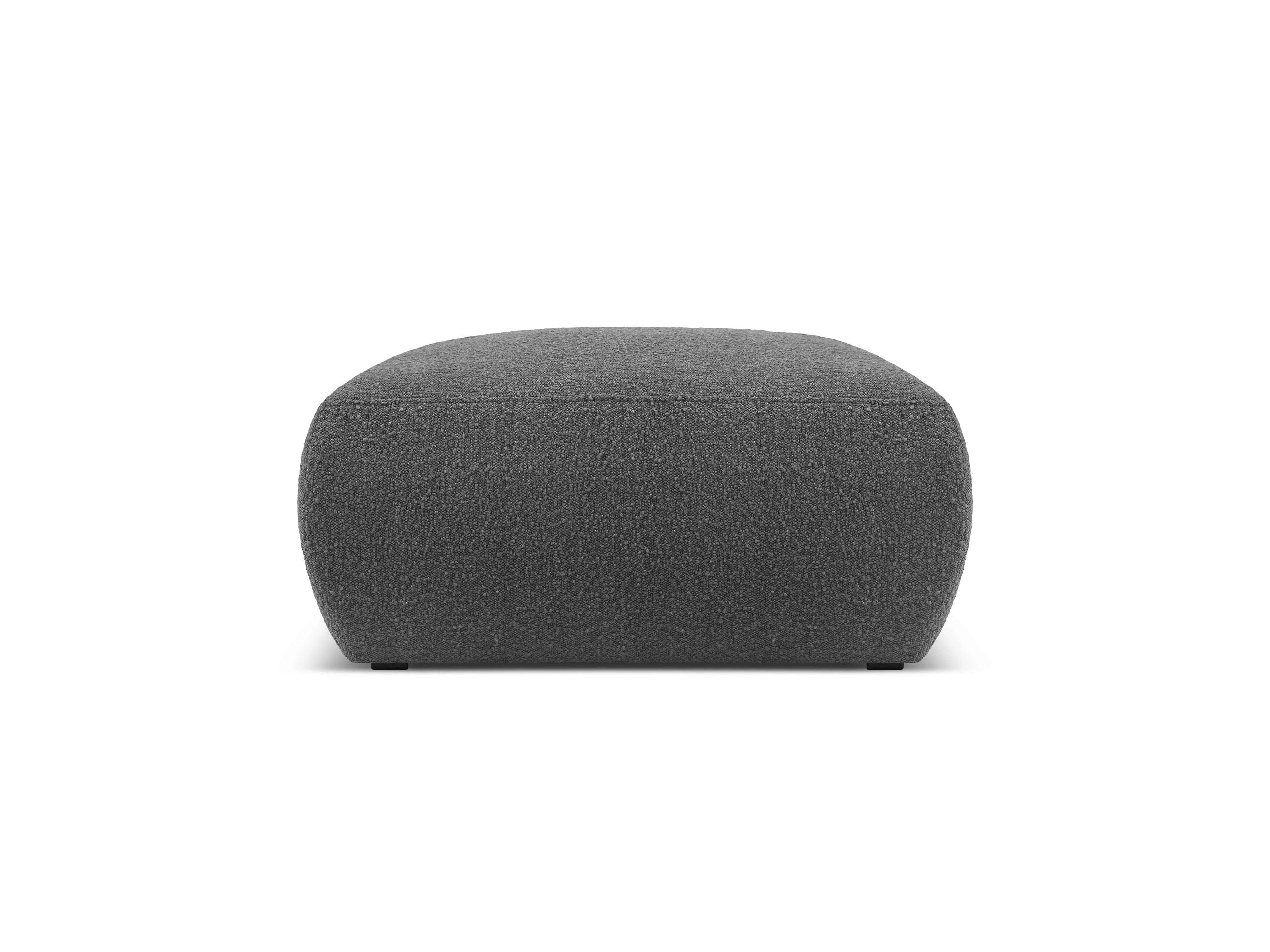 Puf w tkaninie boucle LOLA ciemnoszary Windsor & Co Eye on Design