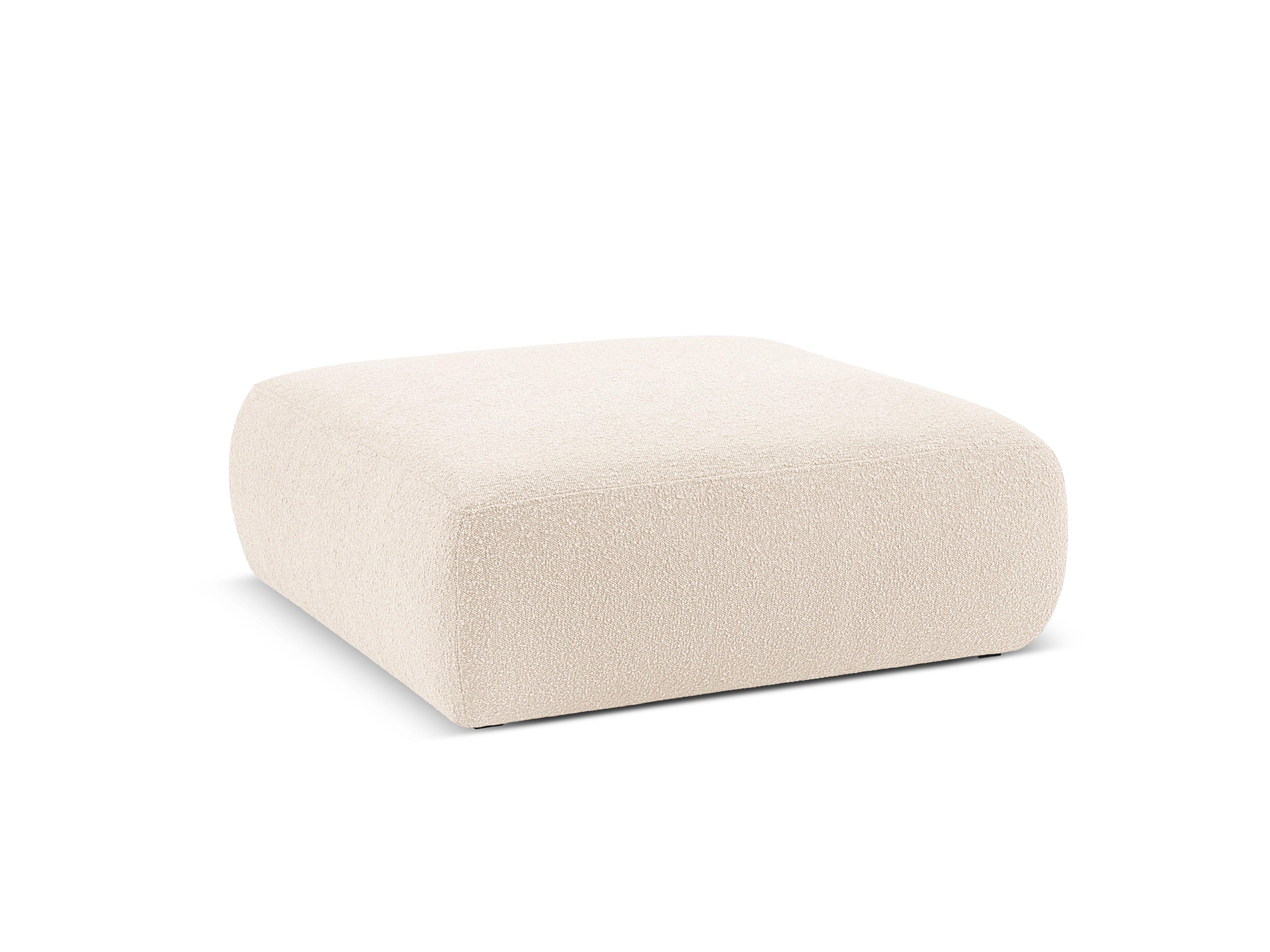 Puf w tkaninie boucle XL LOLA beżowy Windsor & Co Eye on Design