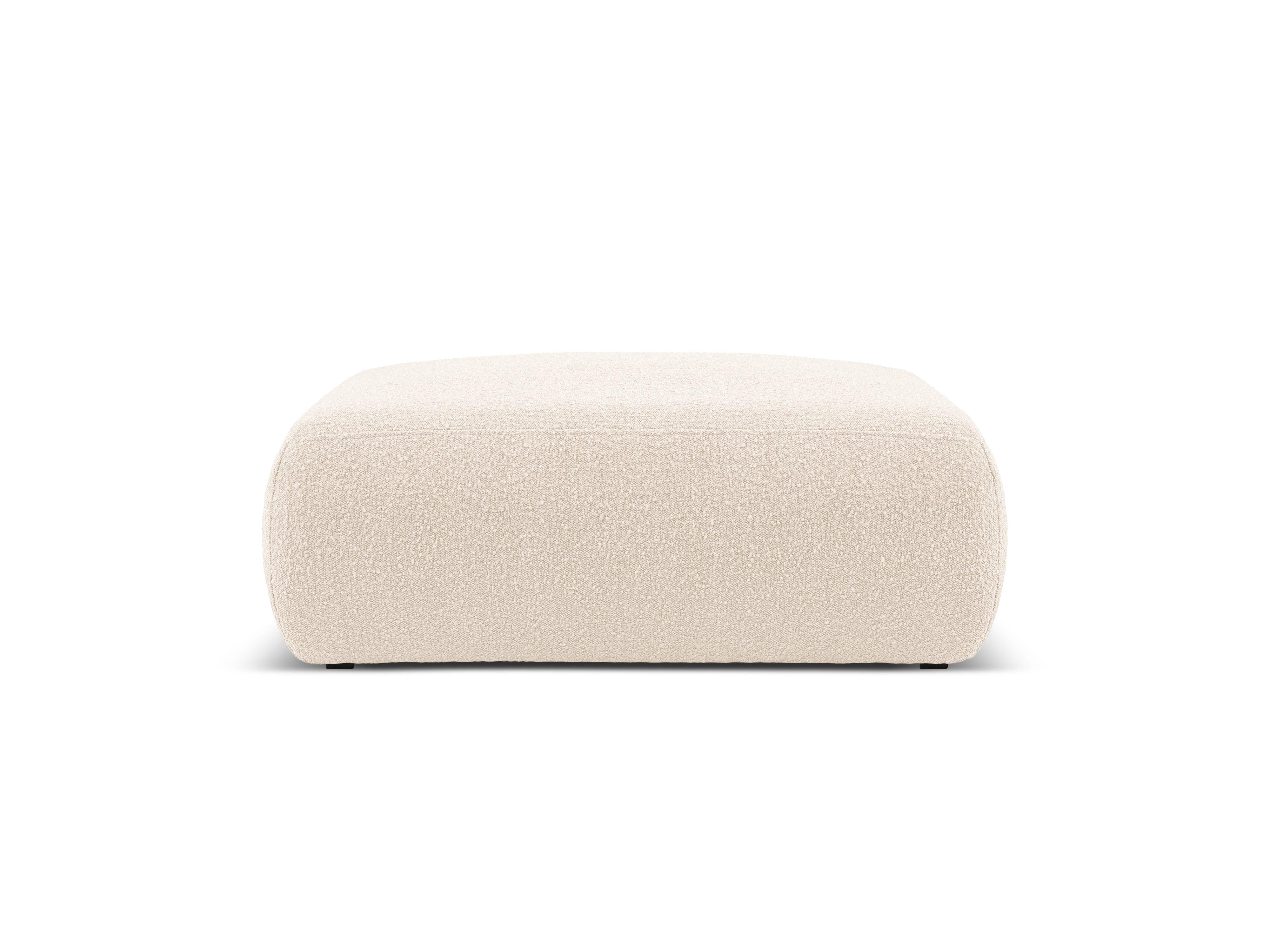 Puf w tkaninie boucle XL LOLA beżowy Windsor & Co Eye on Design