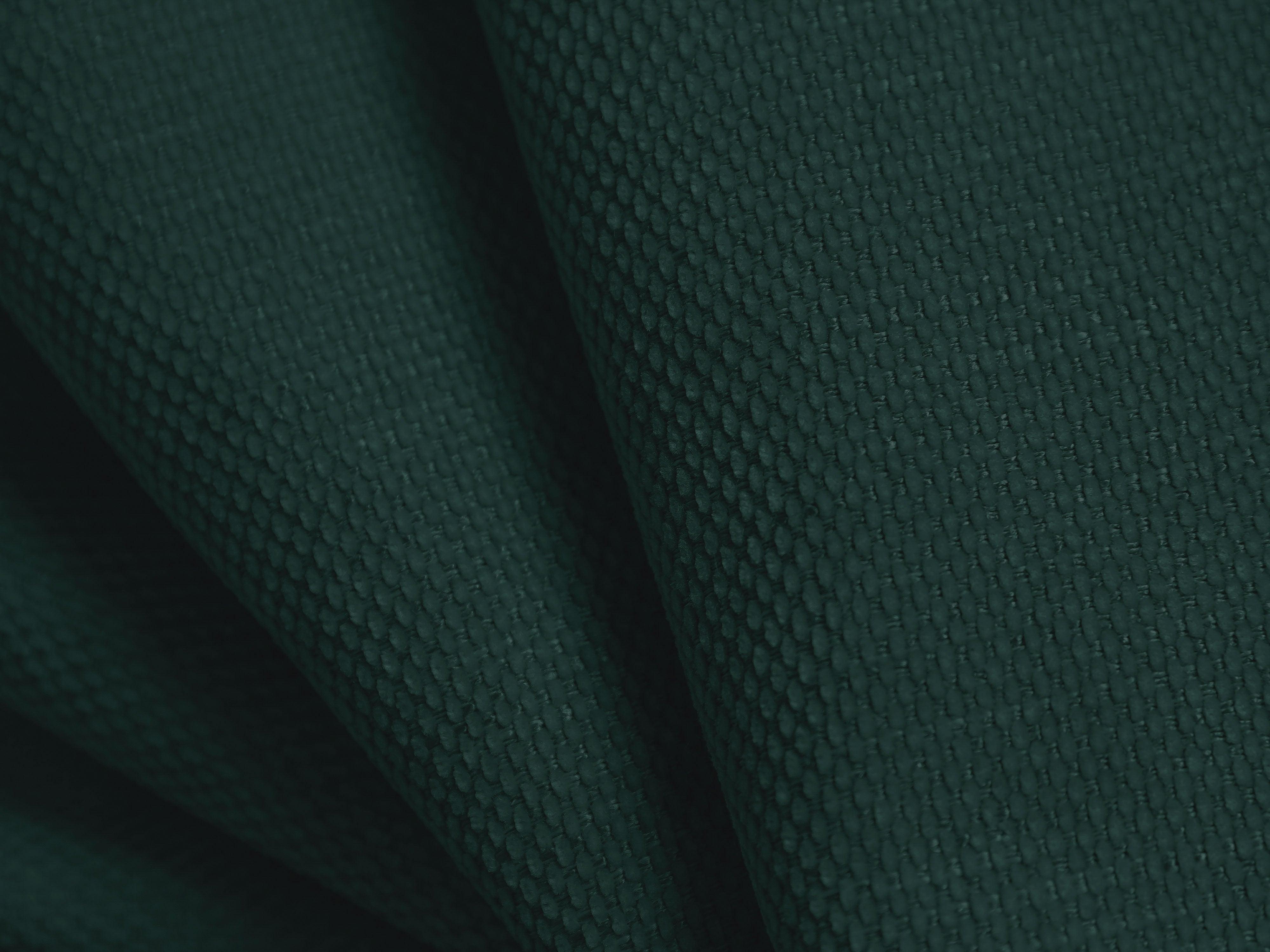 Puf w tkaninie chenillowej LOLA butelkowa zieleń Windsor & Co Eye on Design