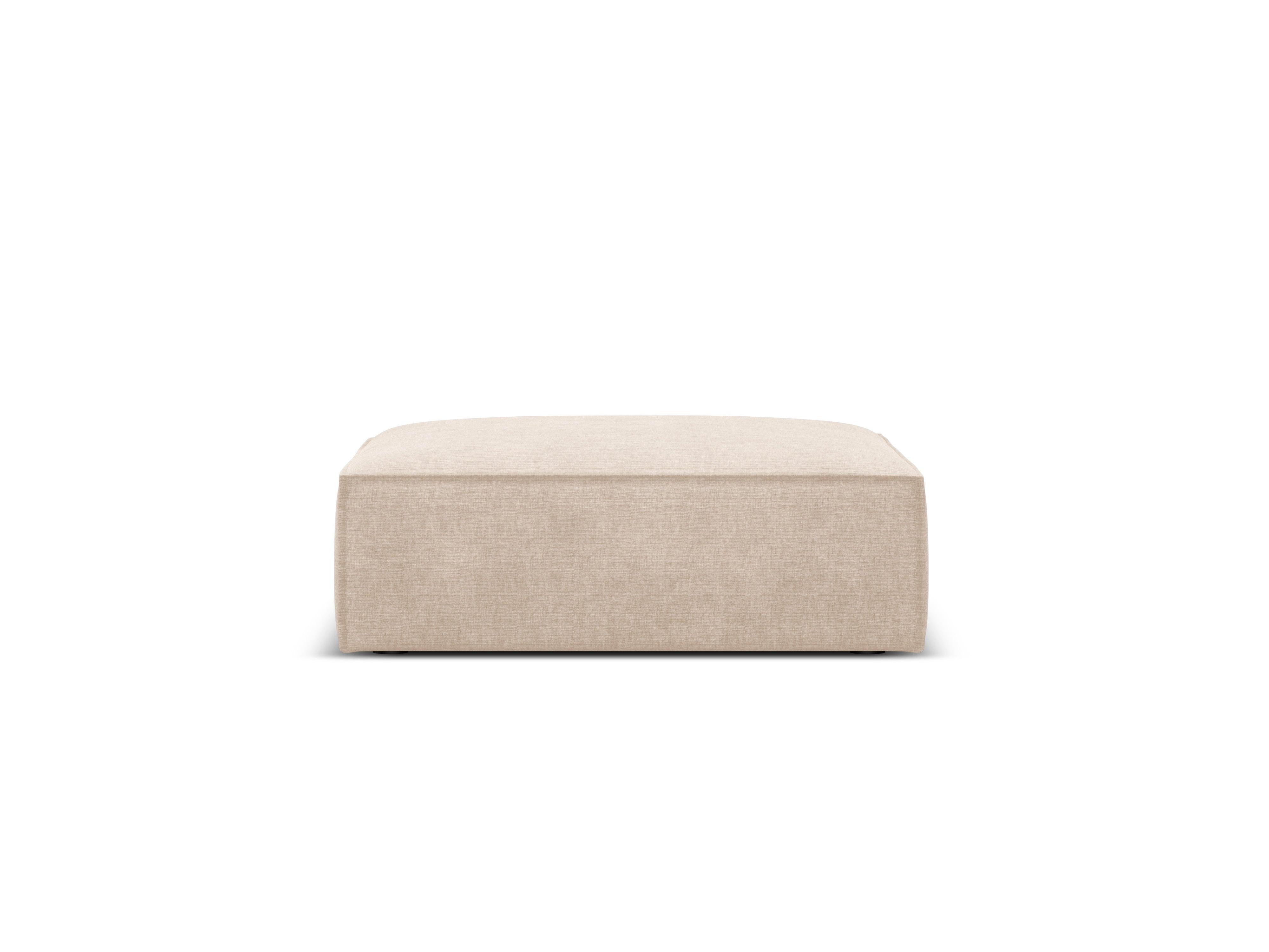Puf w tkaninie szenilowej VANDA beżowy Mazzini Sofas Eye on Design