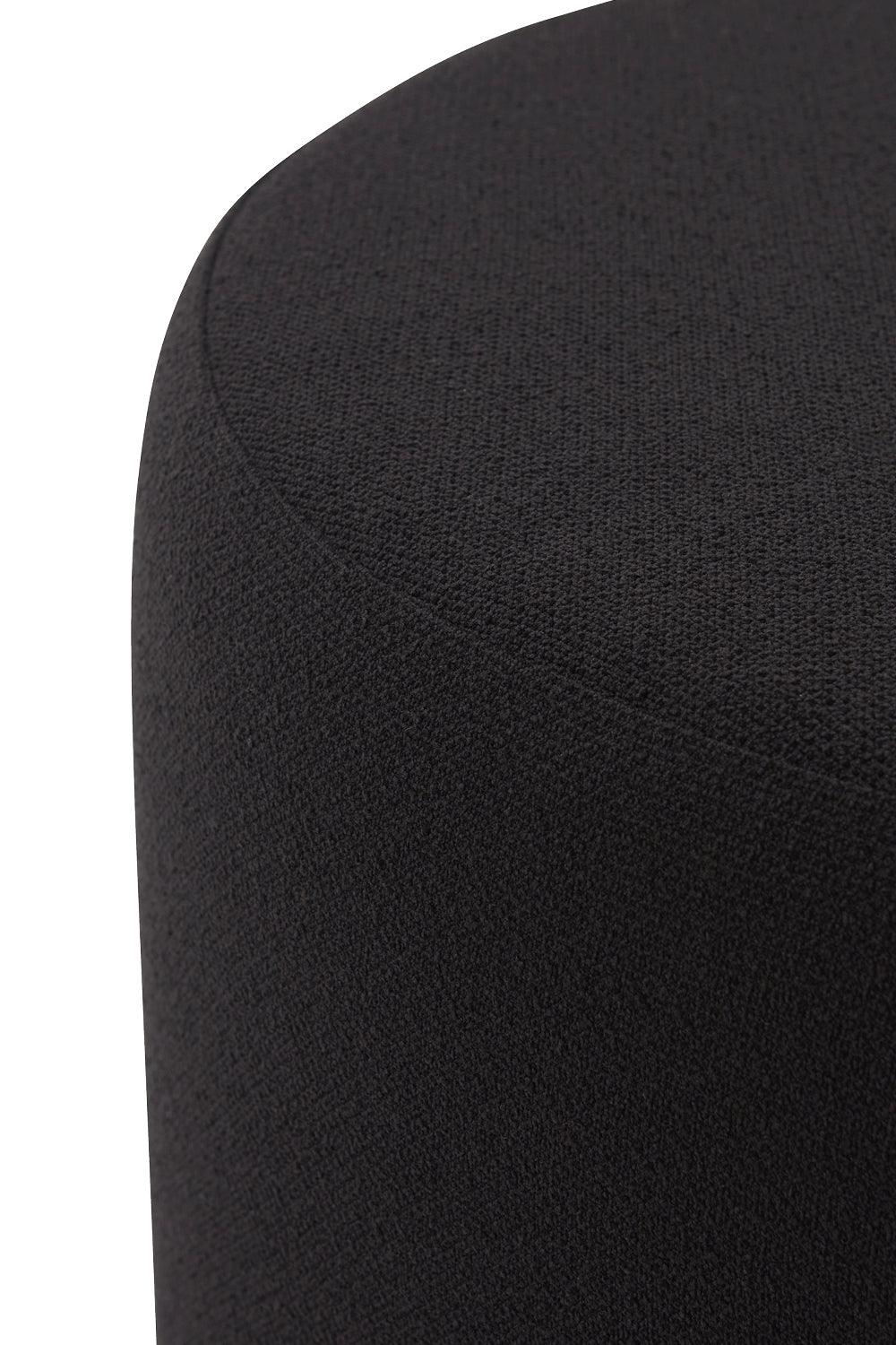 Puf z tkaniną boucle STILLA antracytowy AYTM Eye on Design