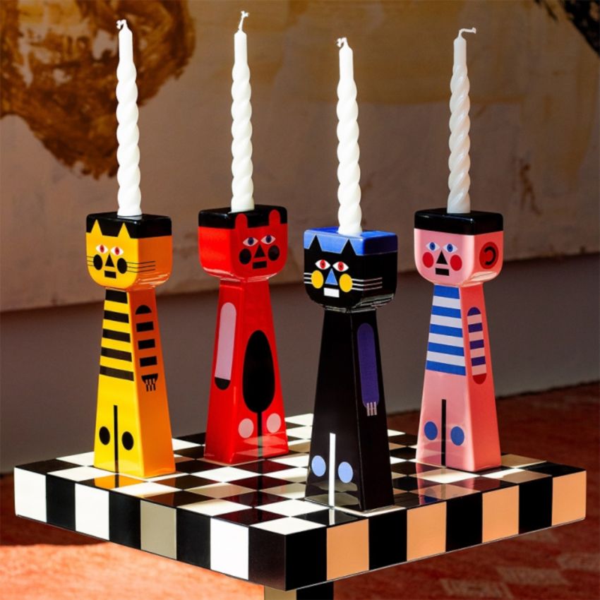 GARY blue candlestick