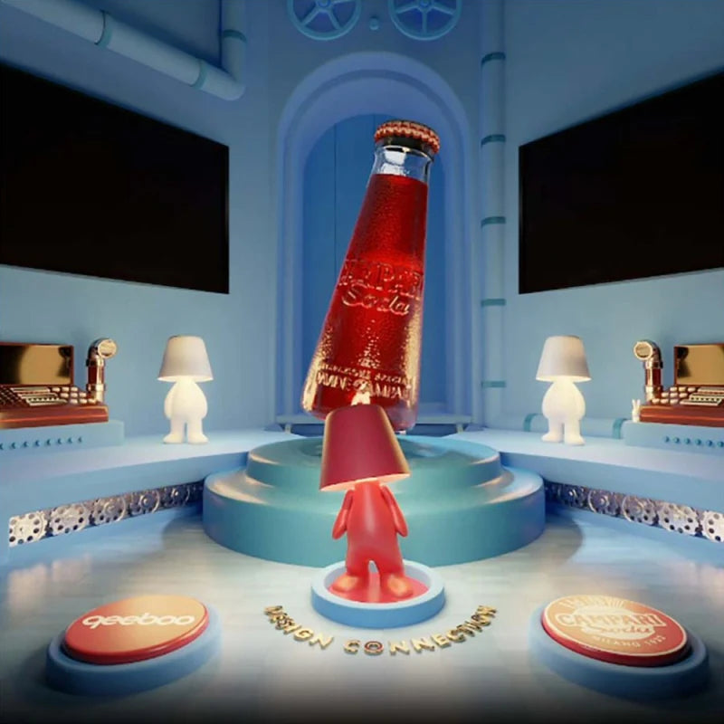 Portable lamp SWEET BROTHERS TOM - CAMPARI red